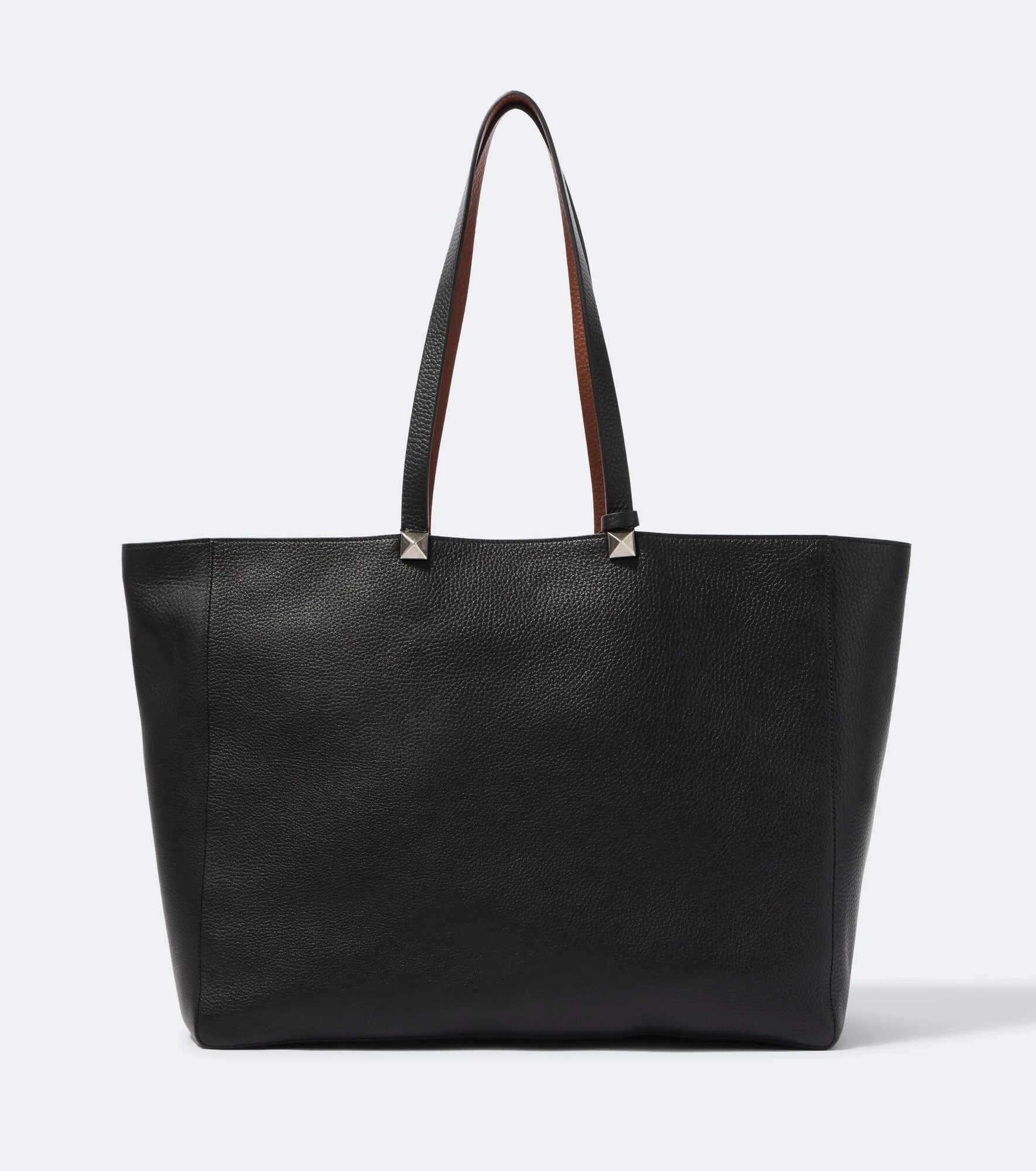 Rockstud reversible leather tote bag - 1