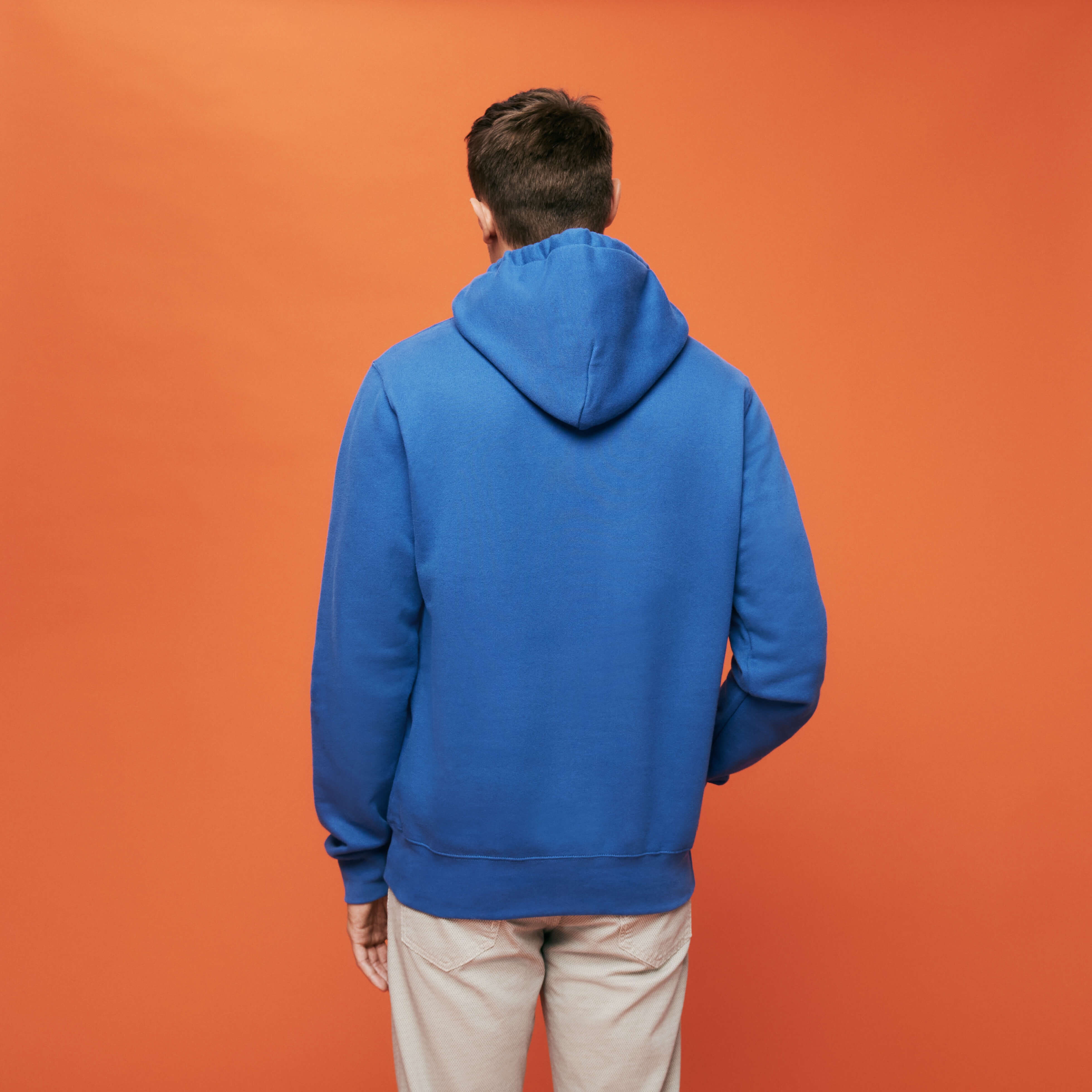 Men Cotton Hoodie Sweatshirt Solid - 4