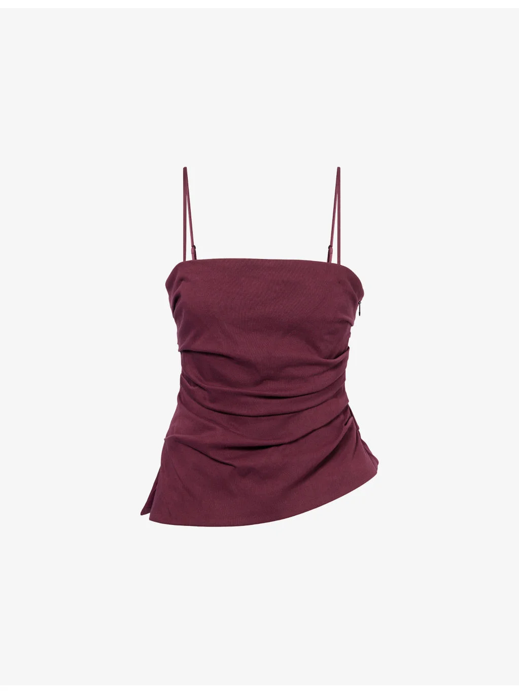 Emerson Ruched Cotton-Blend Bustier Top - 1