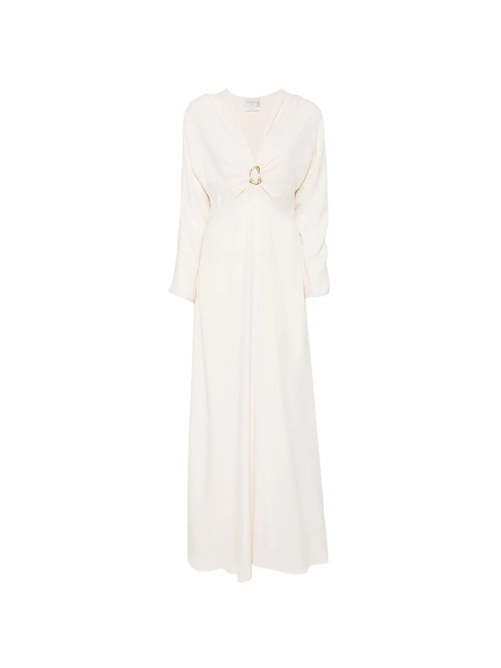 hammered-ring V-neck maxi dress - 1