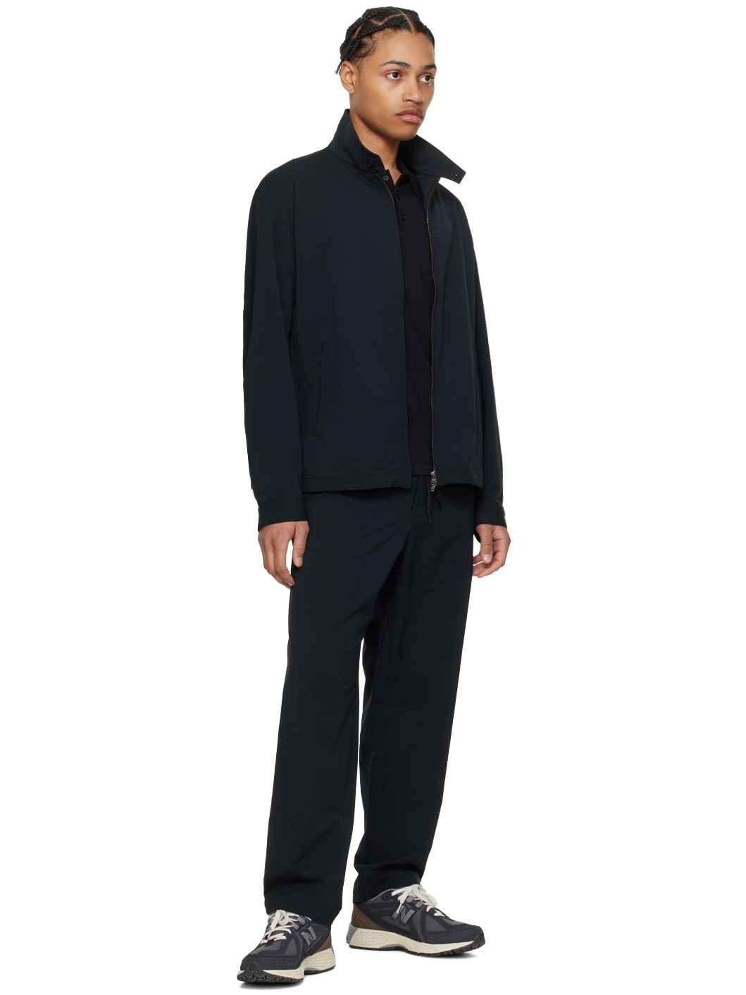 Black Wide Easy Trousers - 4
