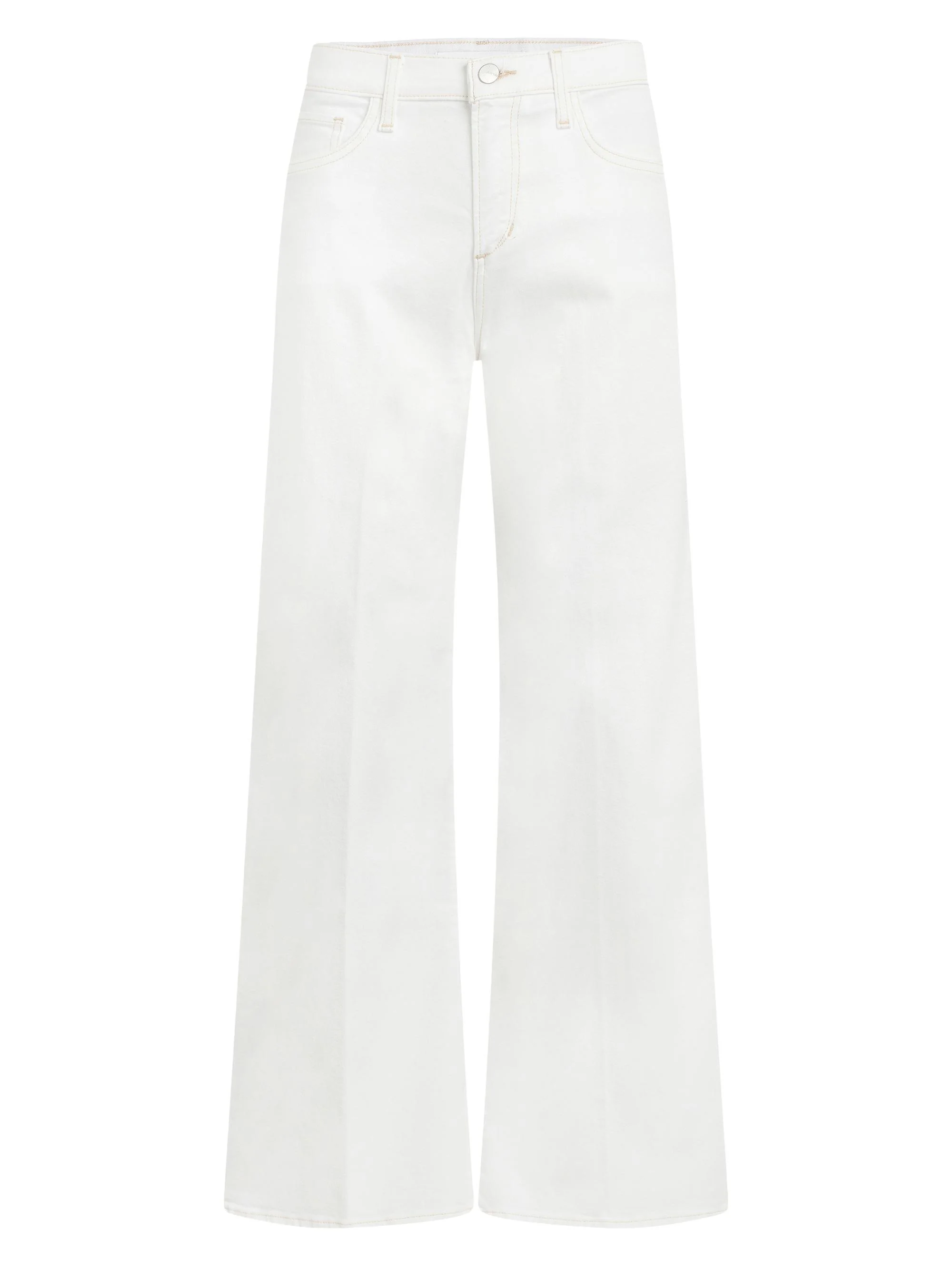 Women's The Lou Lou Low-Rise Wide-Leg Jeans - White - 1