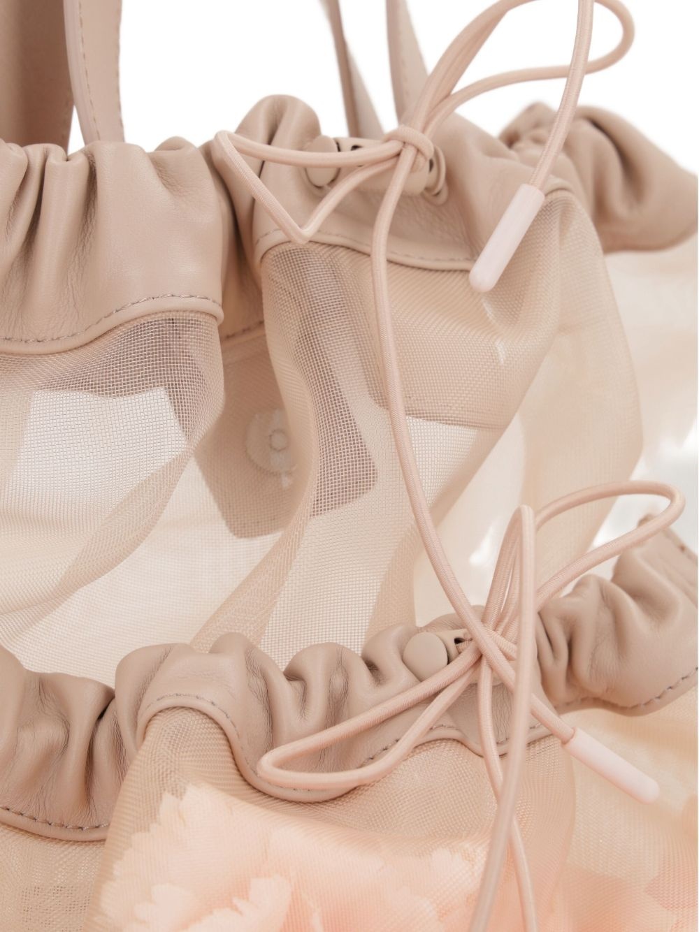 mesh drawstring tote bag - 4