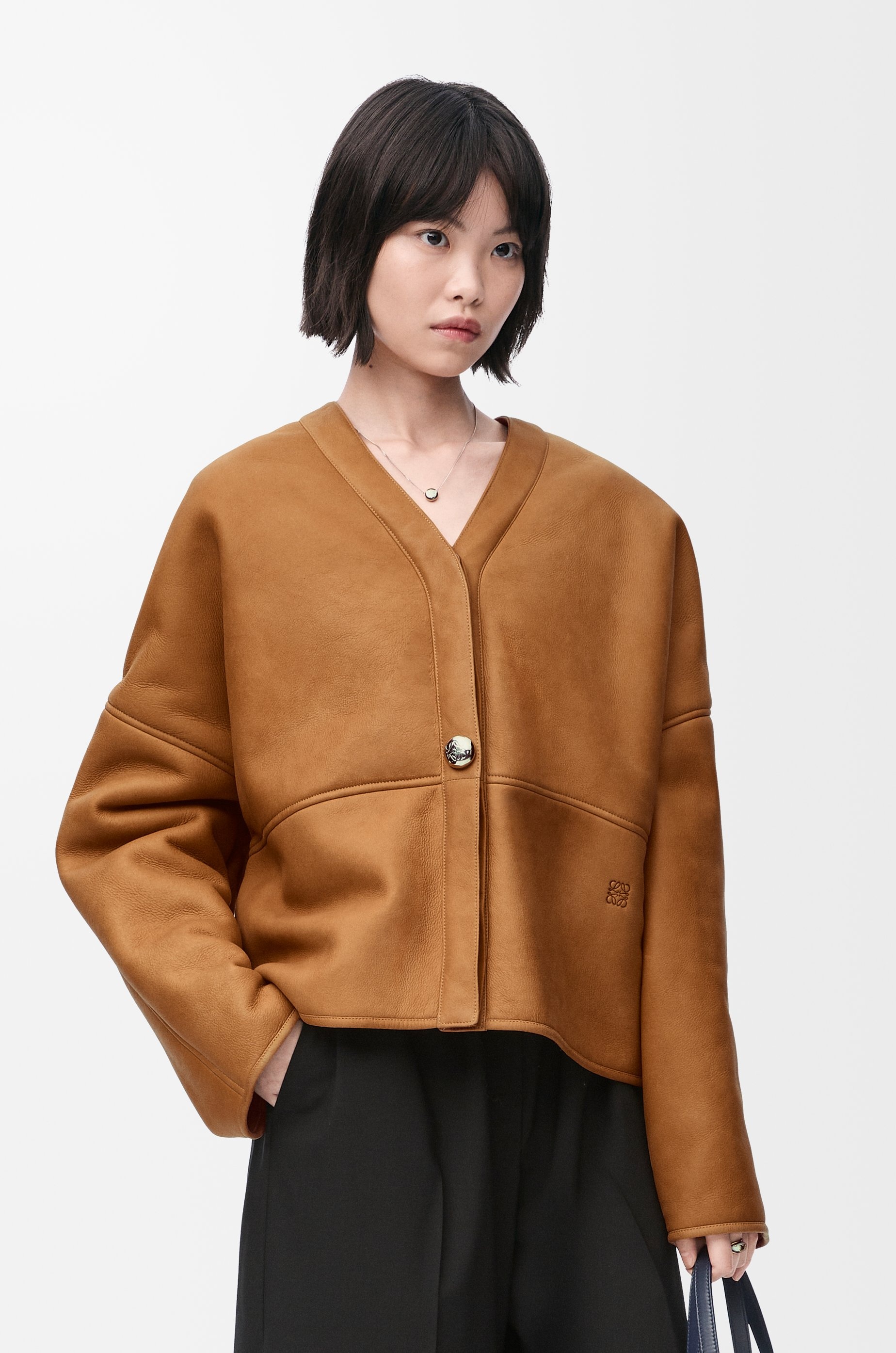 Cardigan in shearling - 3