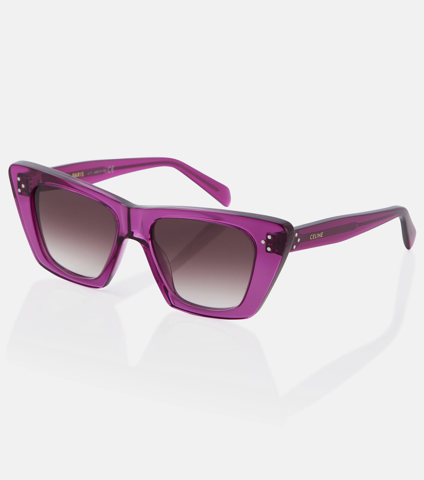 Cat-eye acetate sunglasses - 4