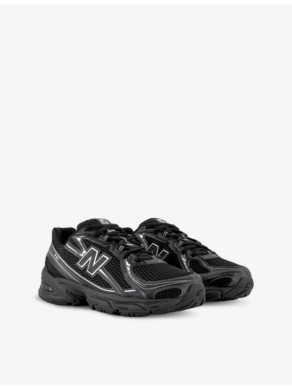 740 V2 logo-embroidered mesh low-top trainers - 3