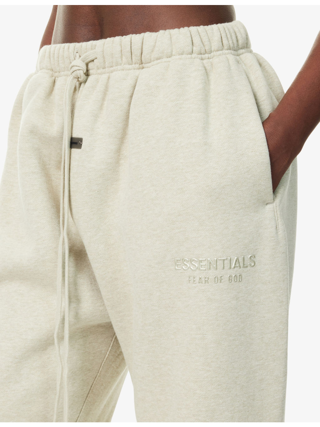 Embossed-Branding Wide-Leg Cotton-Blend Jogging Bottoms - 5