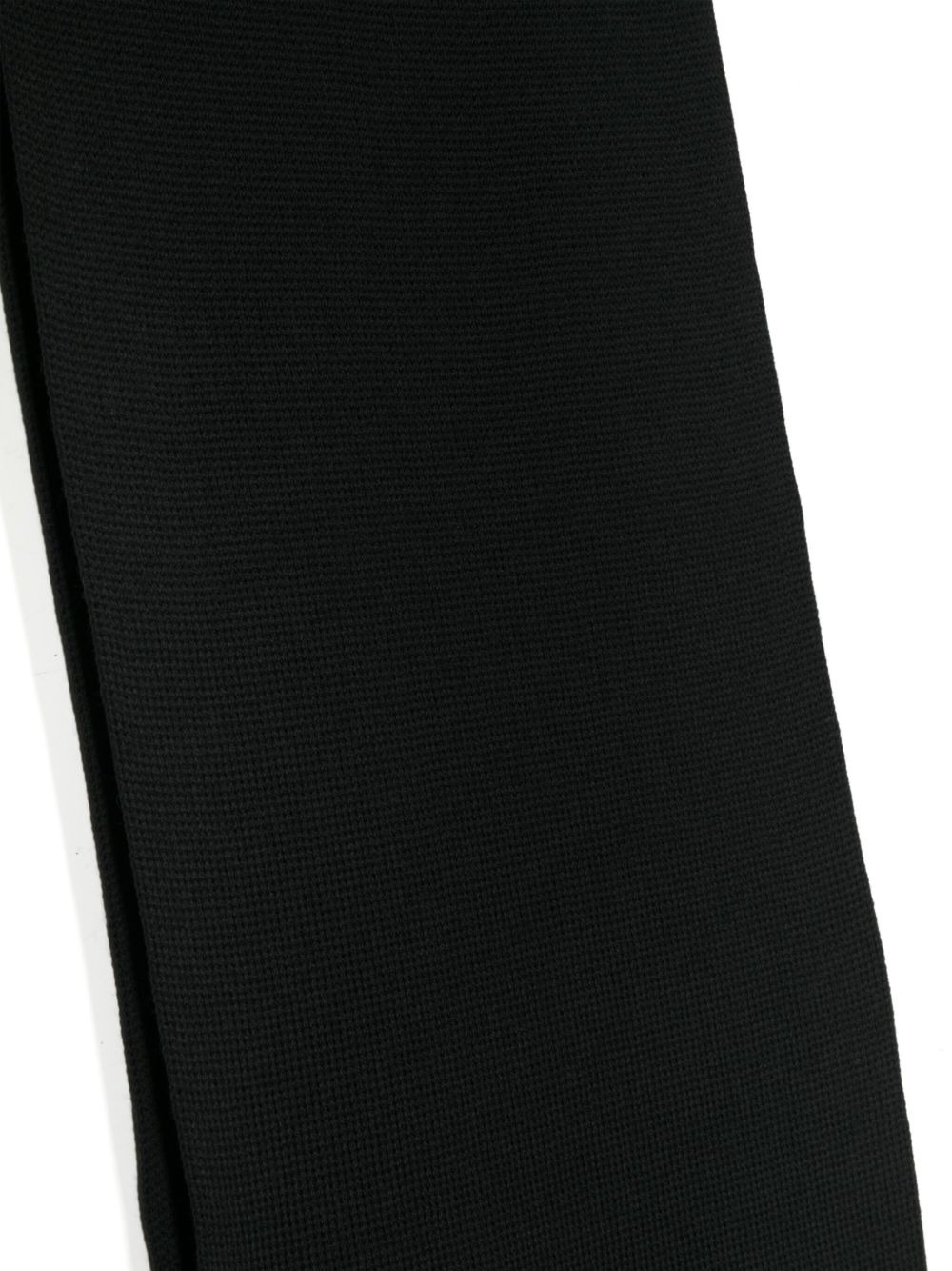 logo-patch virgin wool scarf - 2