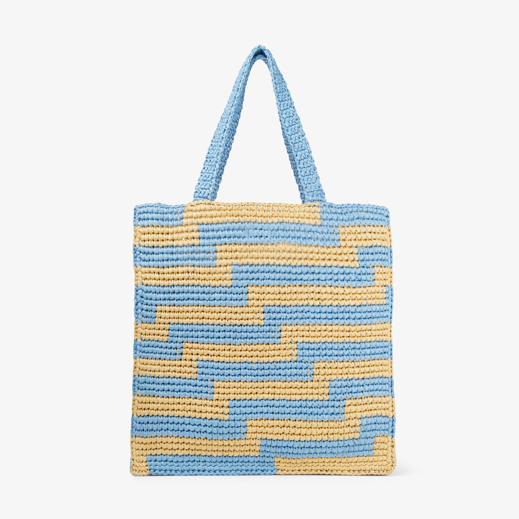 Beach Tote S
Natural and Smoky Blue Avenue Crochet Tote Bag - 5