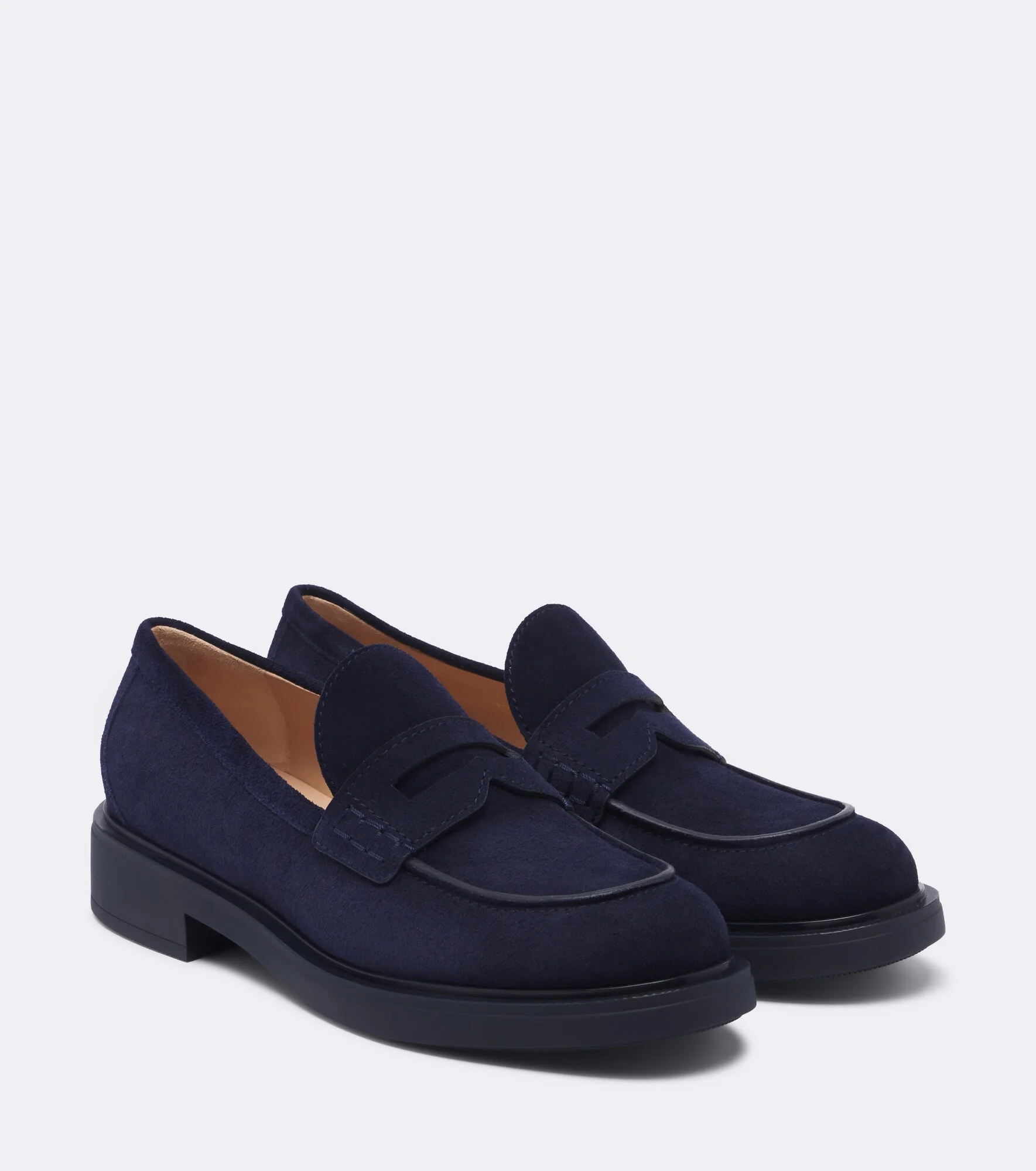 Suede penny loafers - 1