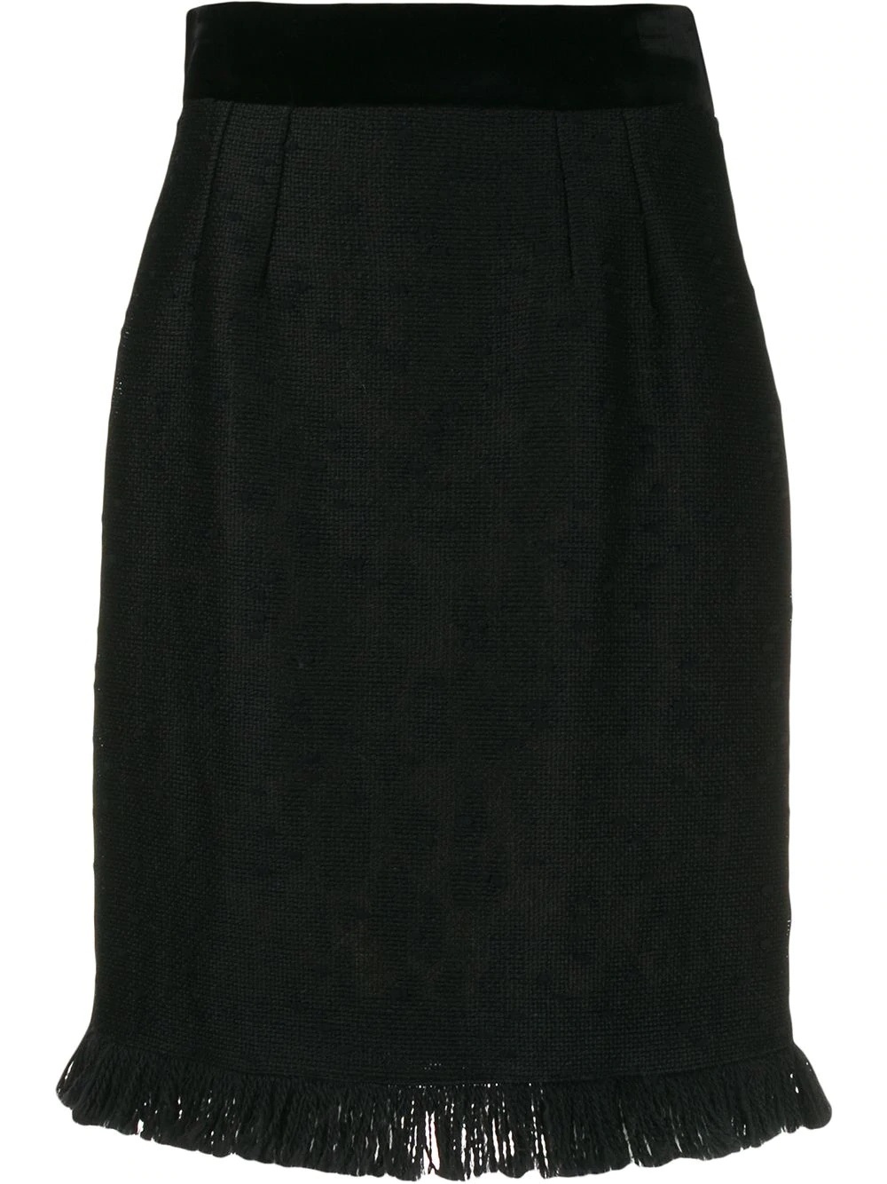 frayed hem skirt - 1