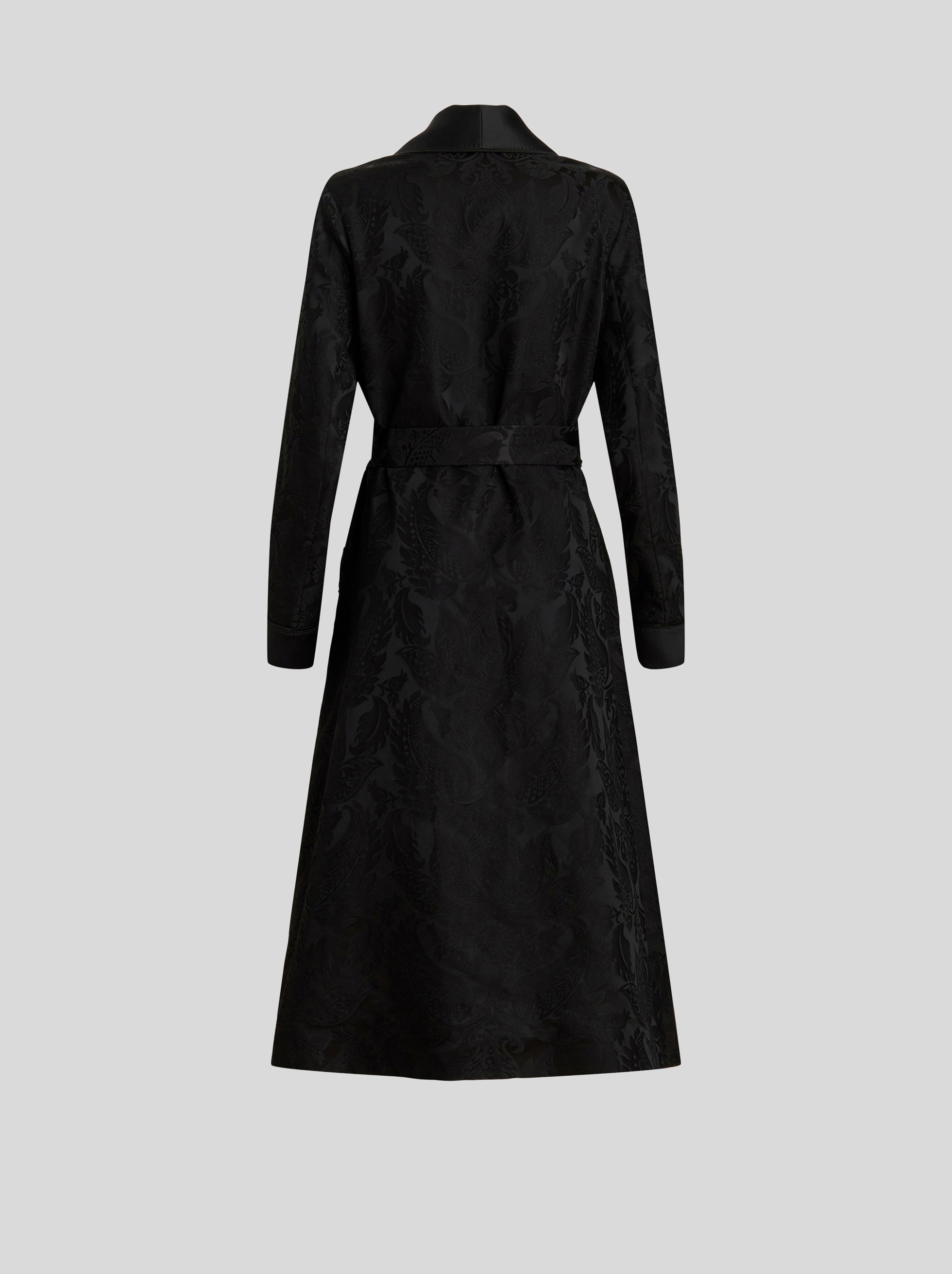JACQUARD DUSTER COAT WITH PAISLEY PATTERN - 6