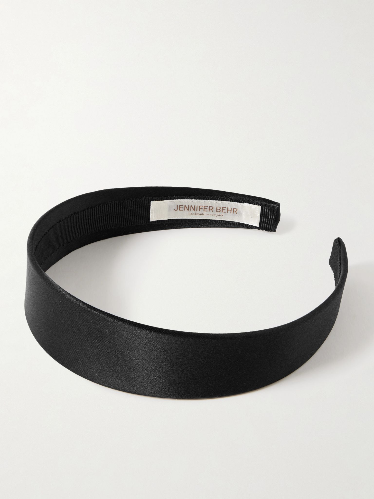 Lydia silk-satin headband Black - 1