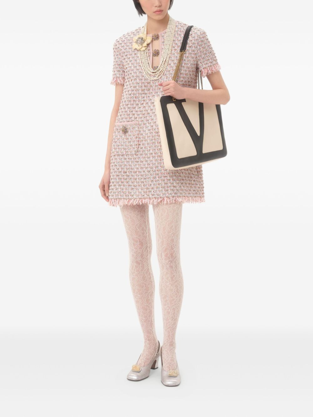 Valentino Mini Tweed Dress - 6