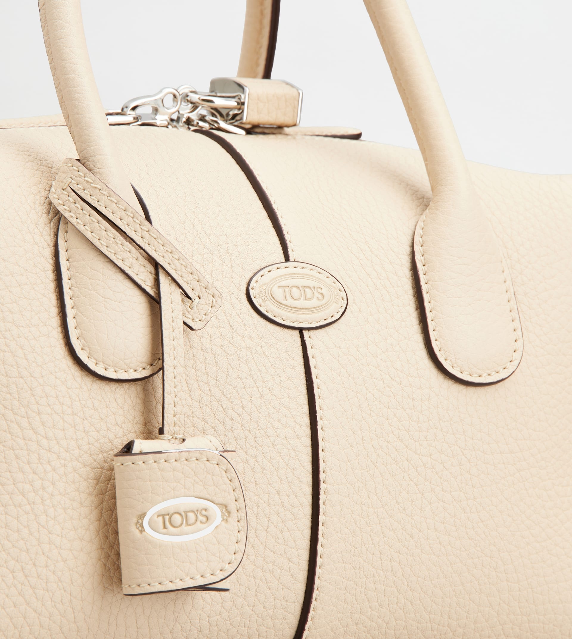 TOD'S DI BAG BAULETTO IN LEATHER MINI - BEIGE - 5