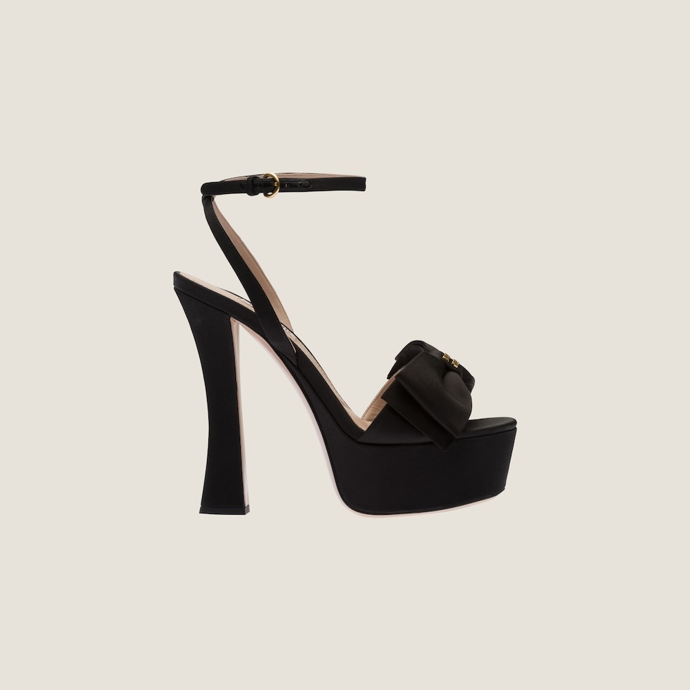 Satin platform sandals - 2