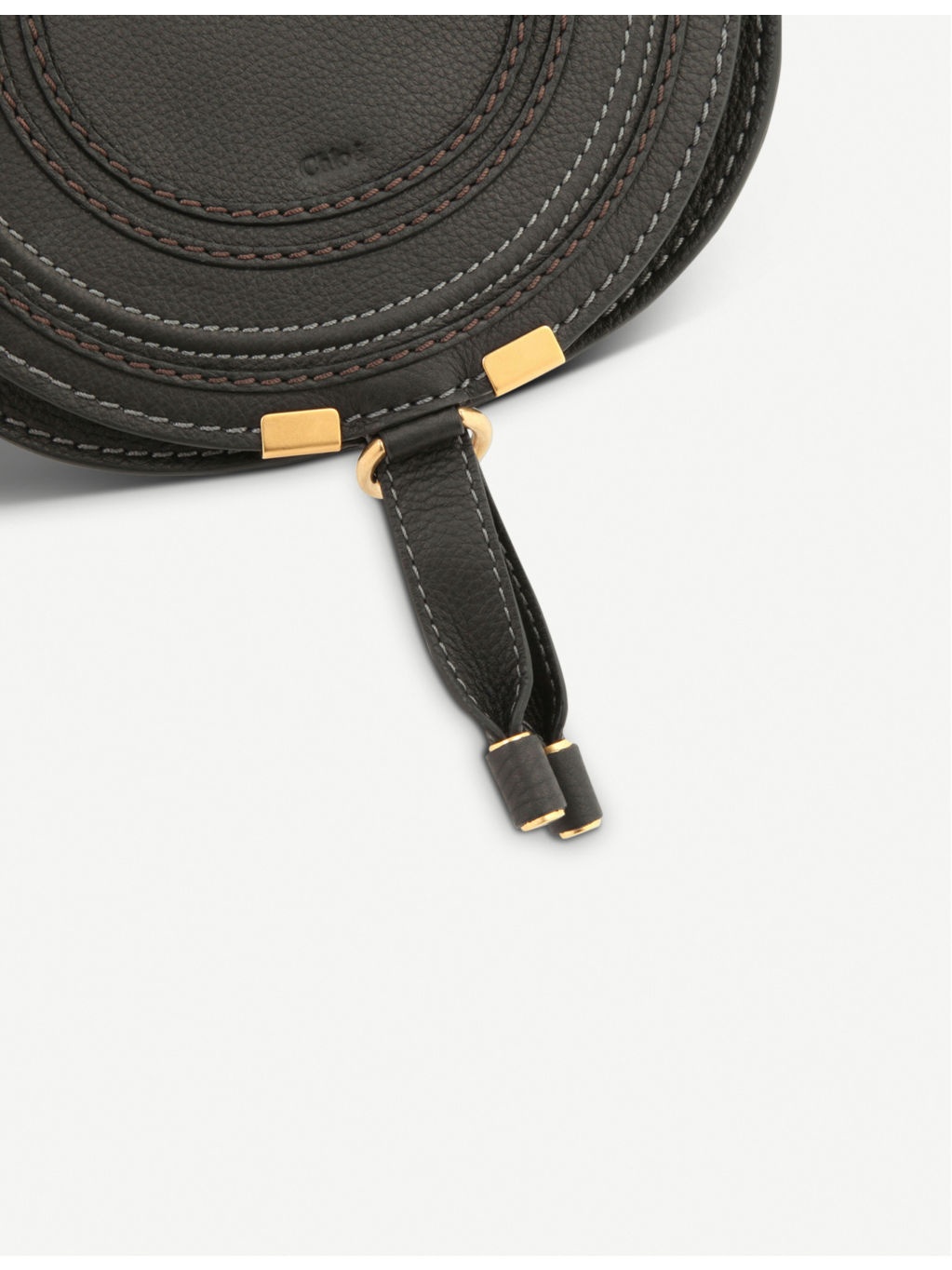 Marcie small leather saddle bag - 5