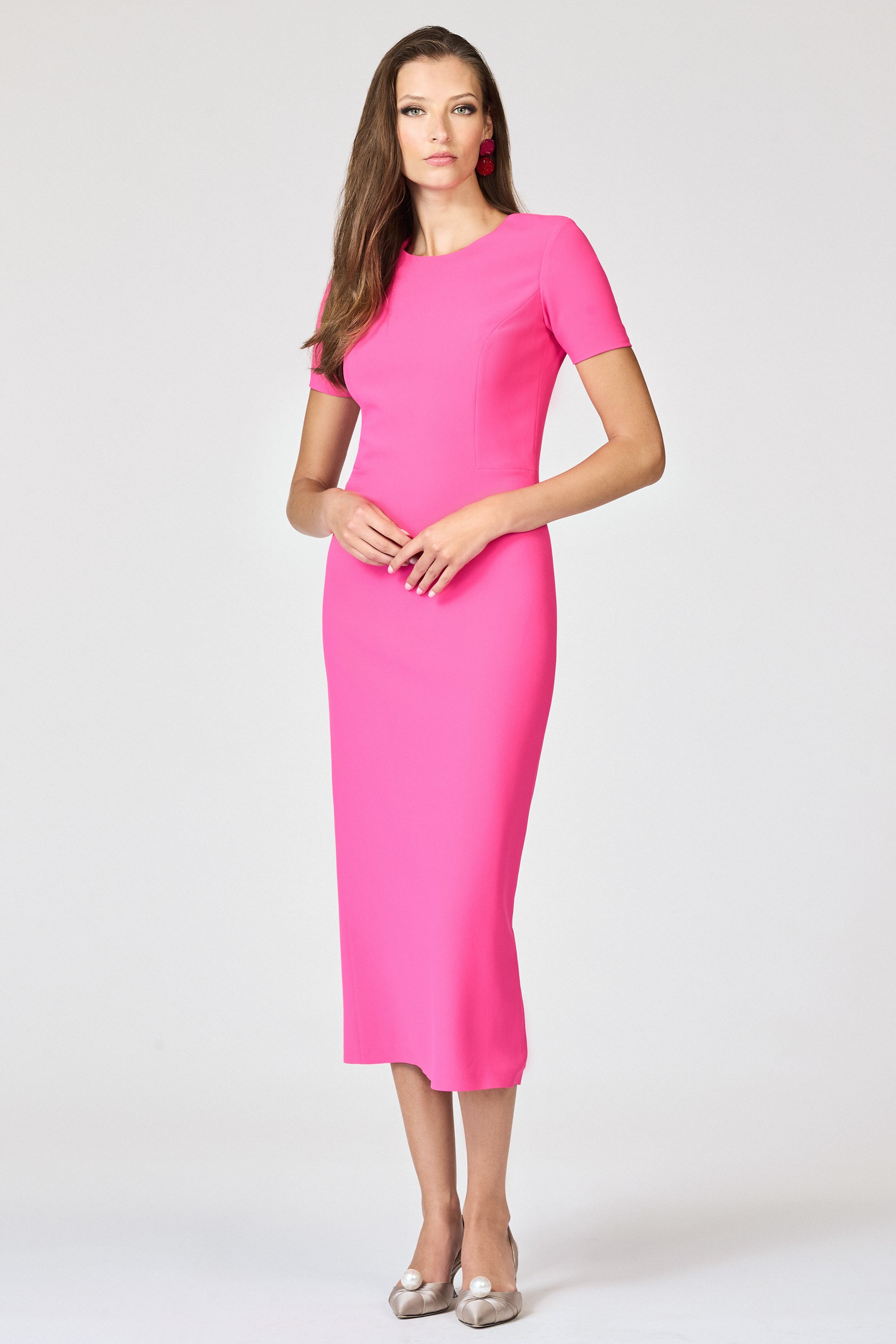 TAMARA DRESS - CERISE - 2
