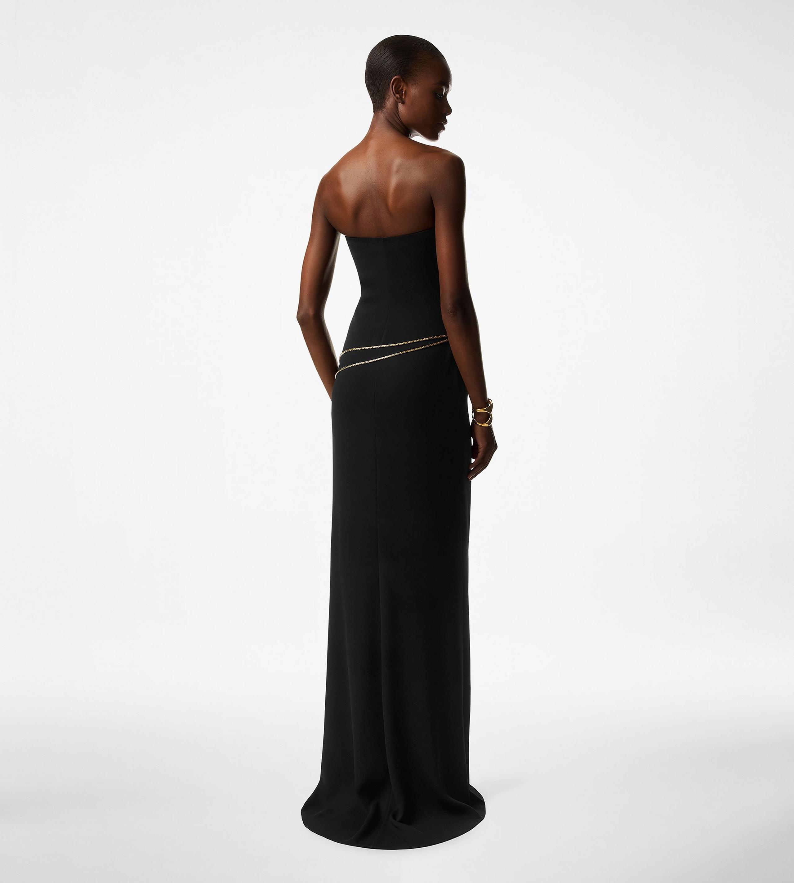 TOM FORD SABLE' STRAPLESS EVENING DRESS | REVERSIBLE