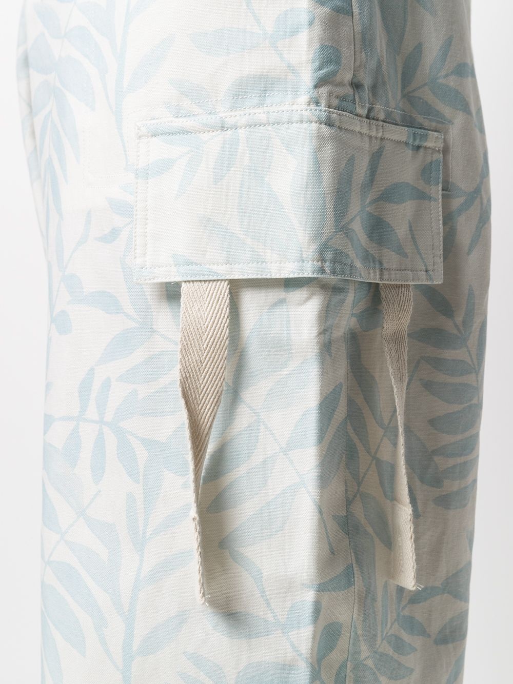 leaf print cargo trousers - 5