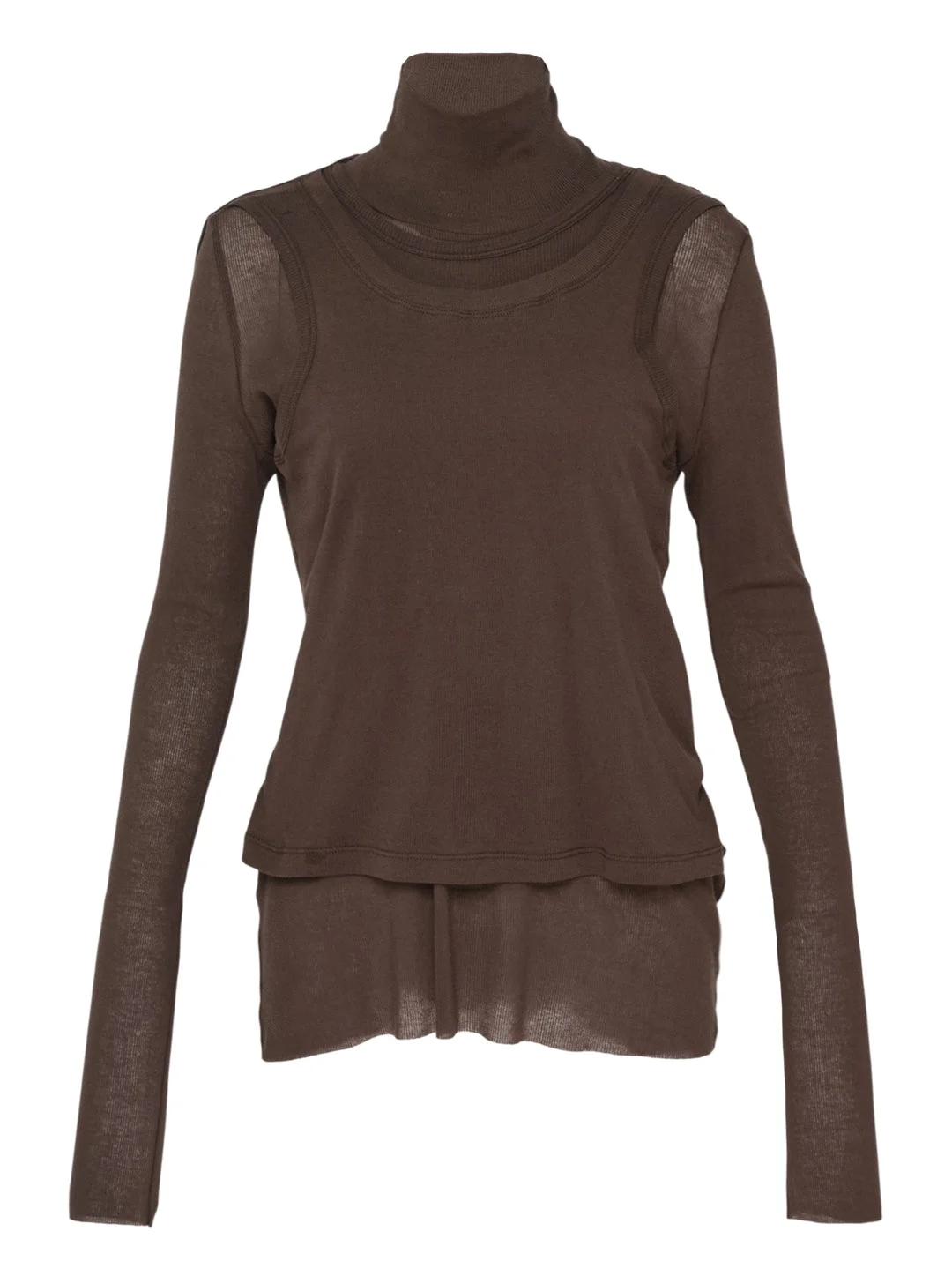 Double Layer Turtleneck Top - 1