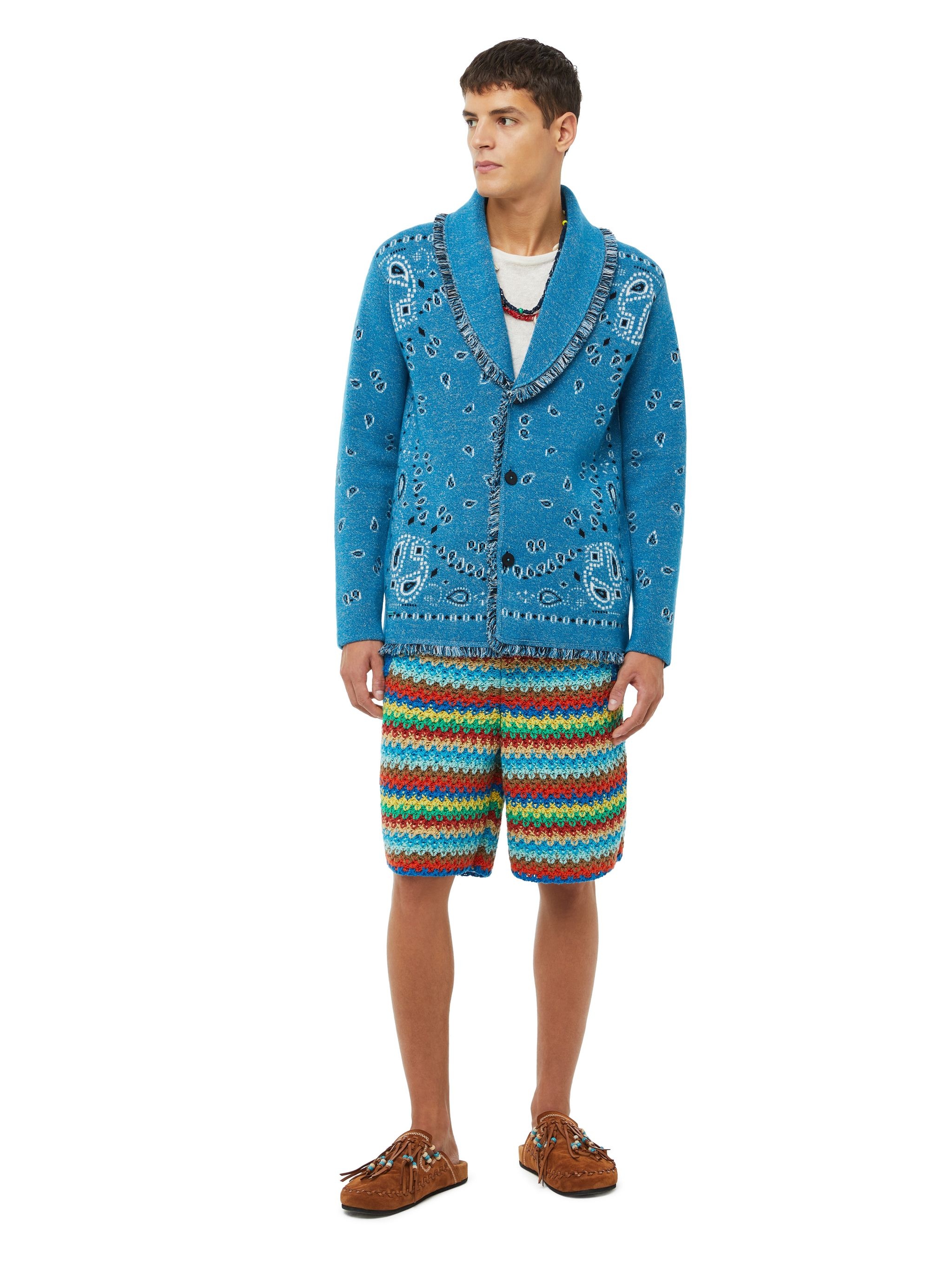 Bandana Jacquard Cardigan - 4