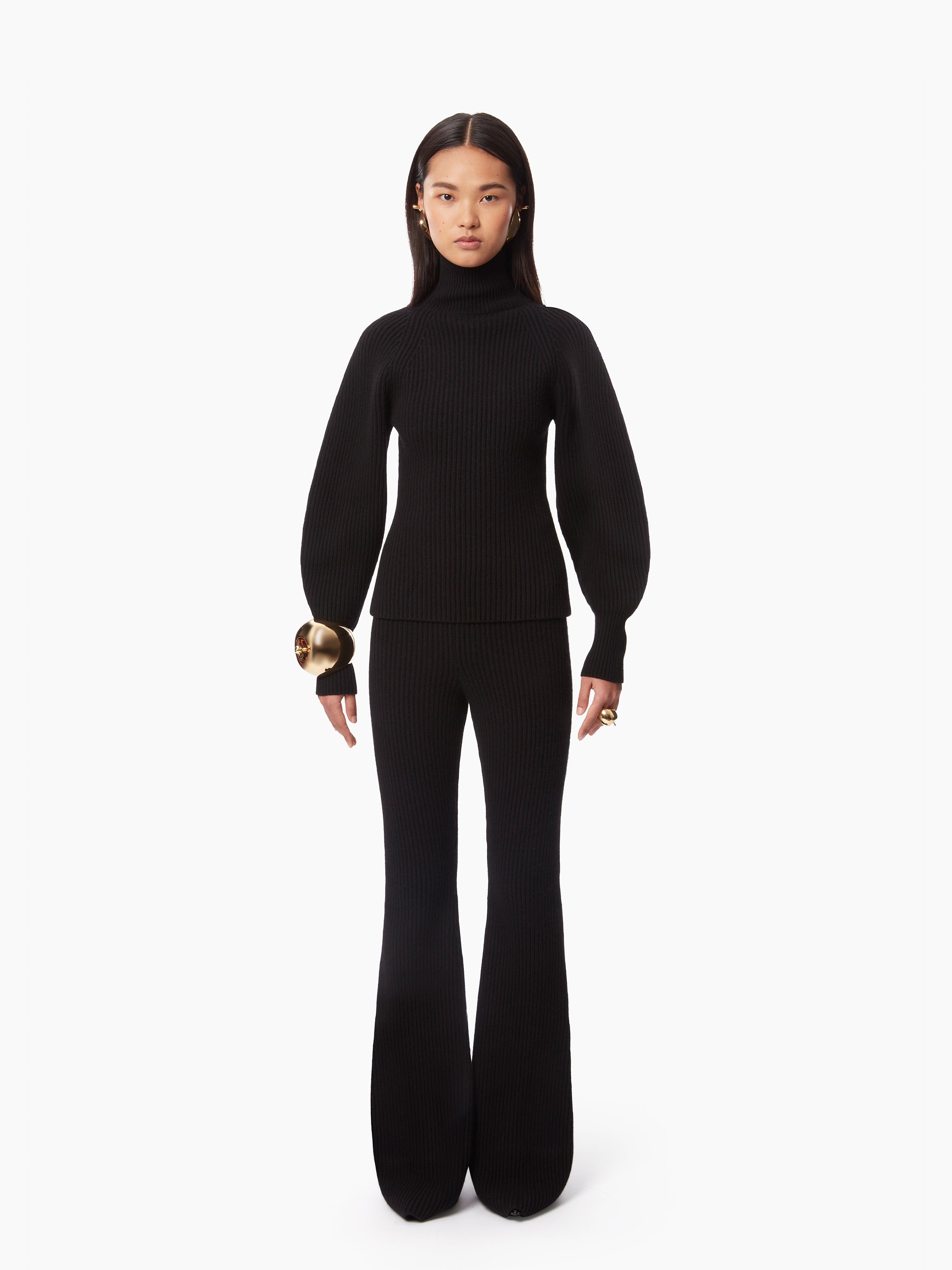 COCOON SLEEVE TURTLENECK SWEATER - 1
