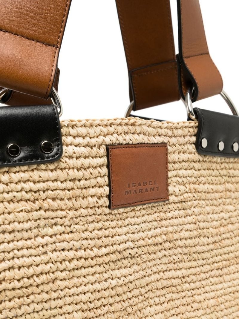 Bahiba raffia shoulder bag - 3