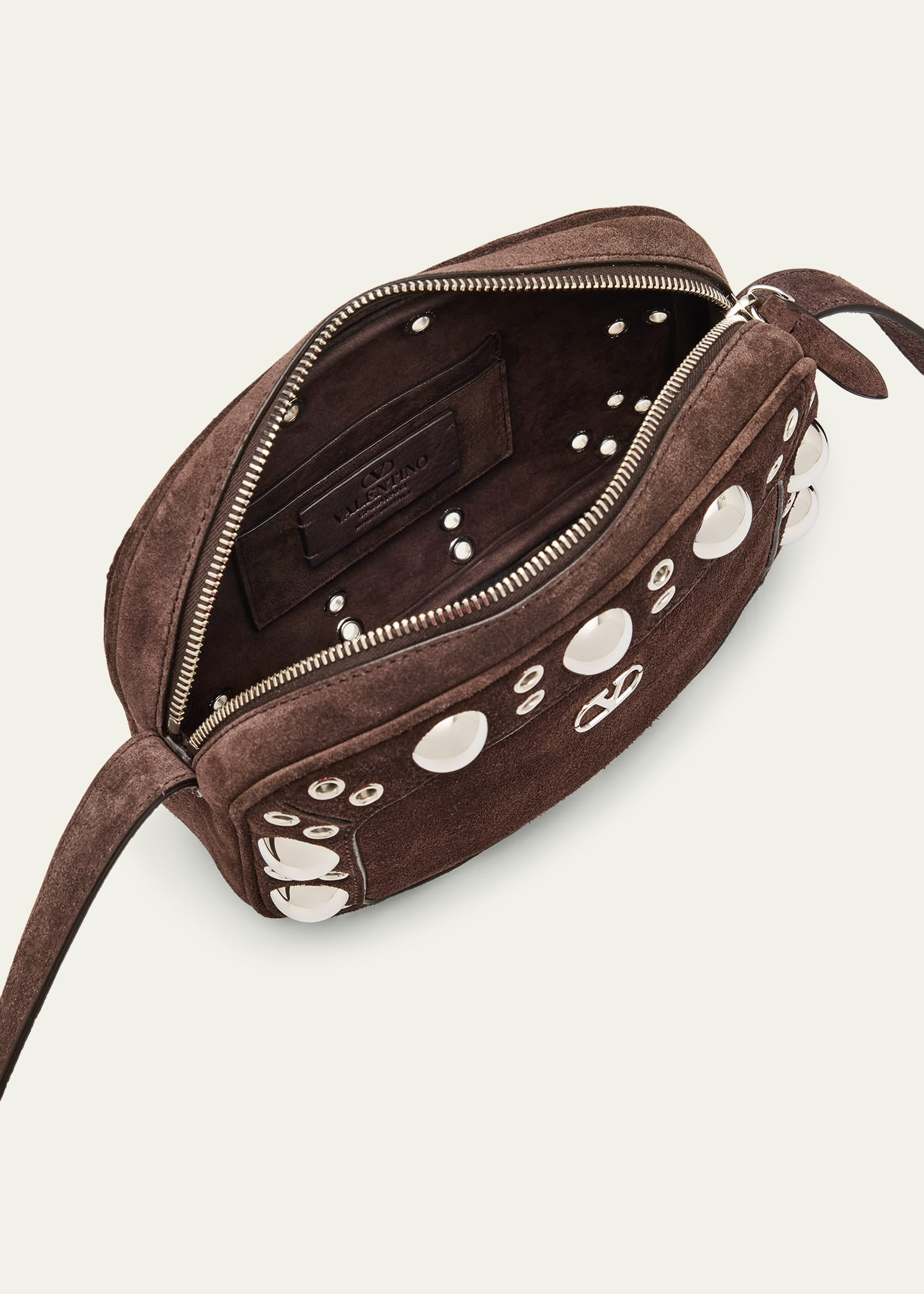 Nellcote Studded Suede Camera Crossbody Bag - 4