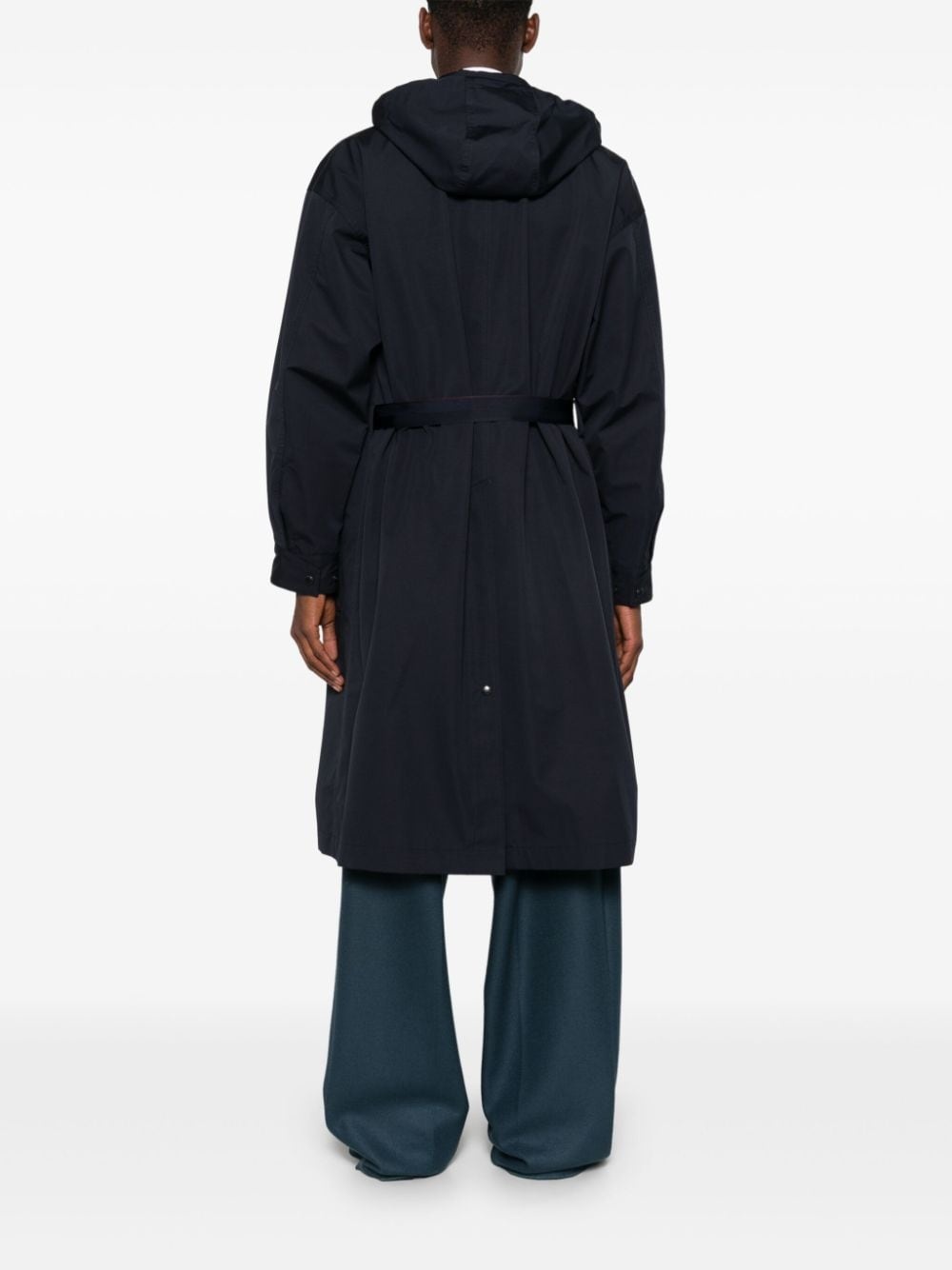 hooded trench coat - 4