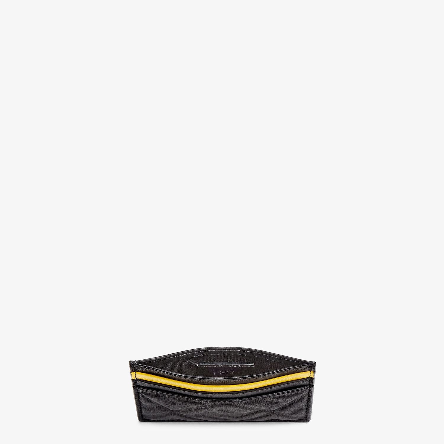 Black nappa leather card holder - 3