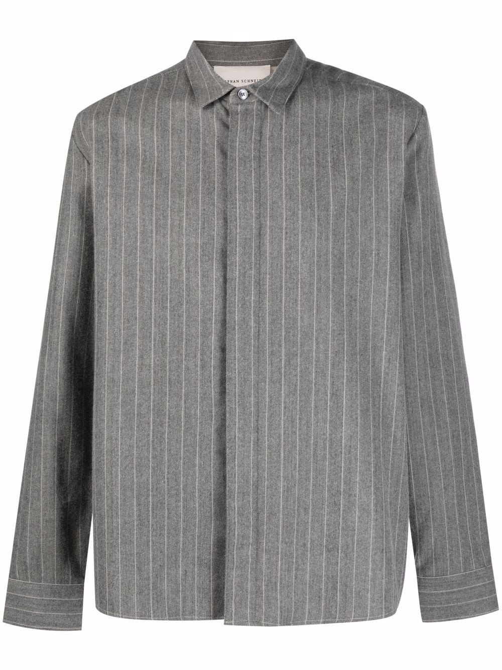 Soave pinstripe overshirt - 1