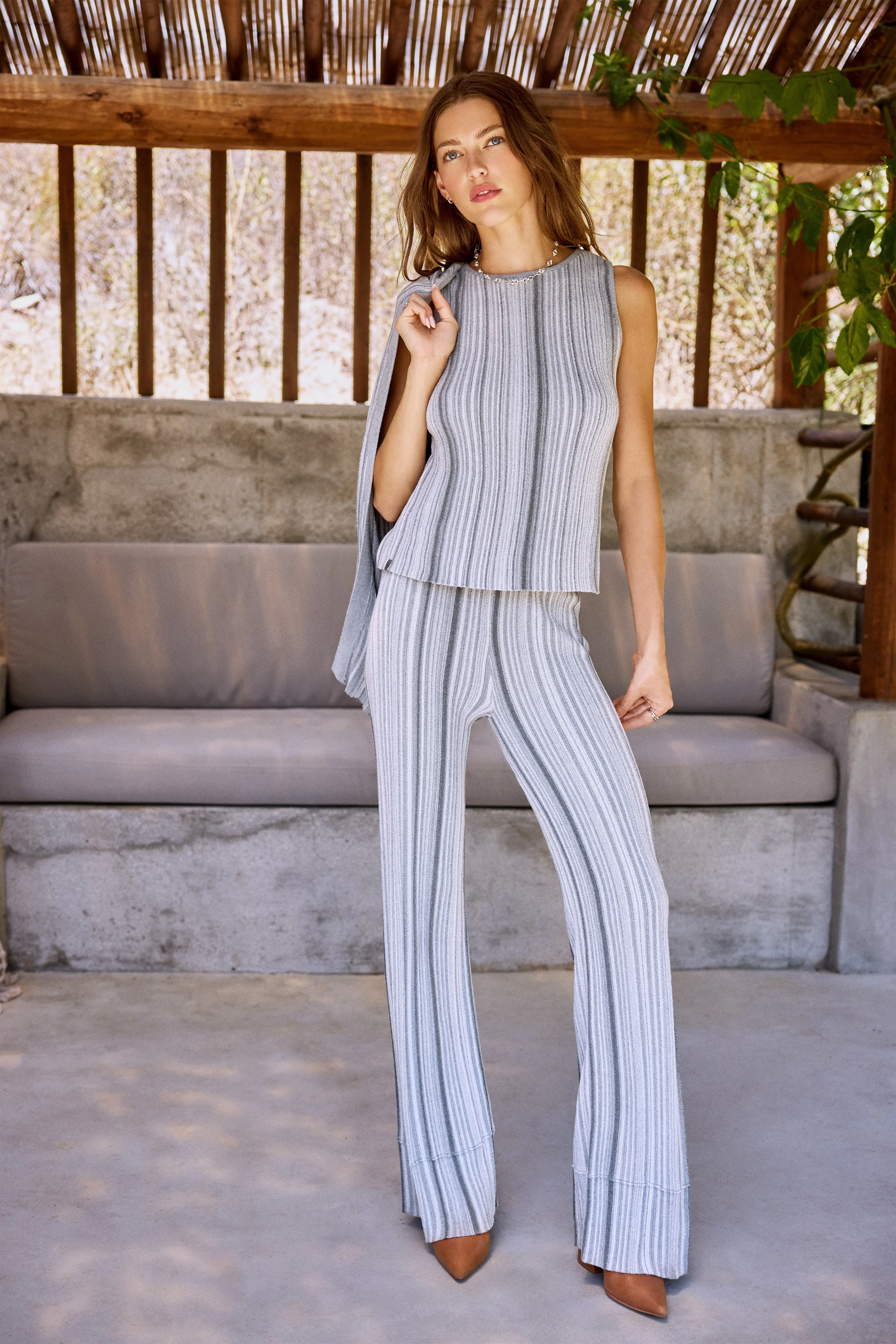 CozyChic Ultra Lite® Lurex Rib Pant - 1