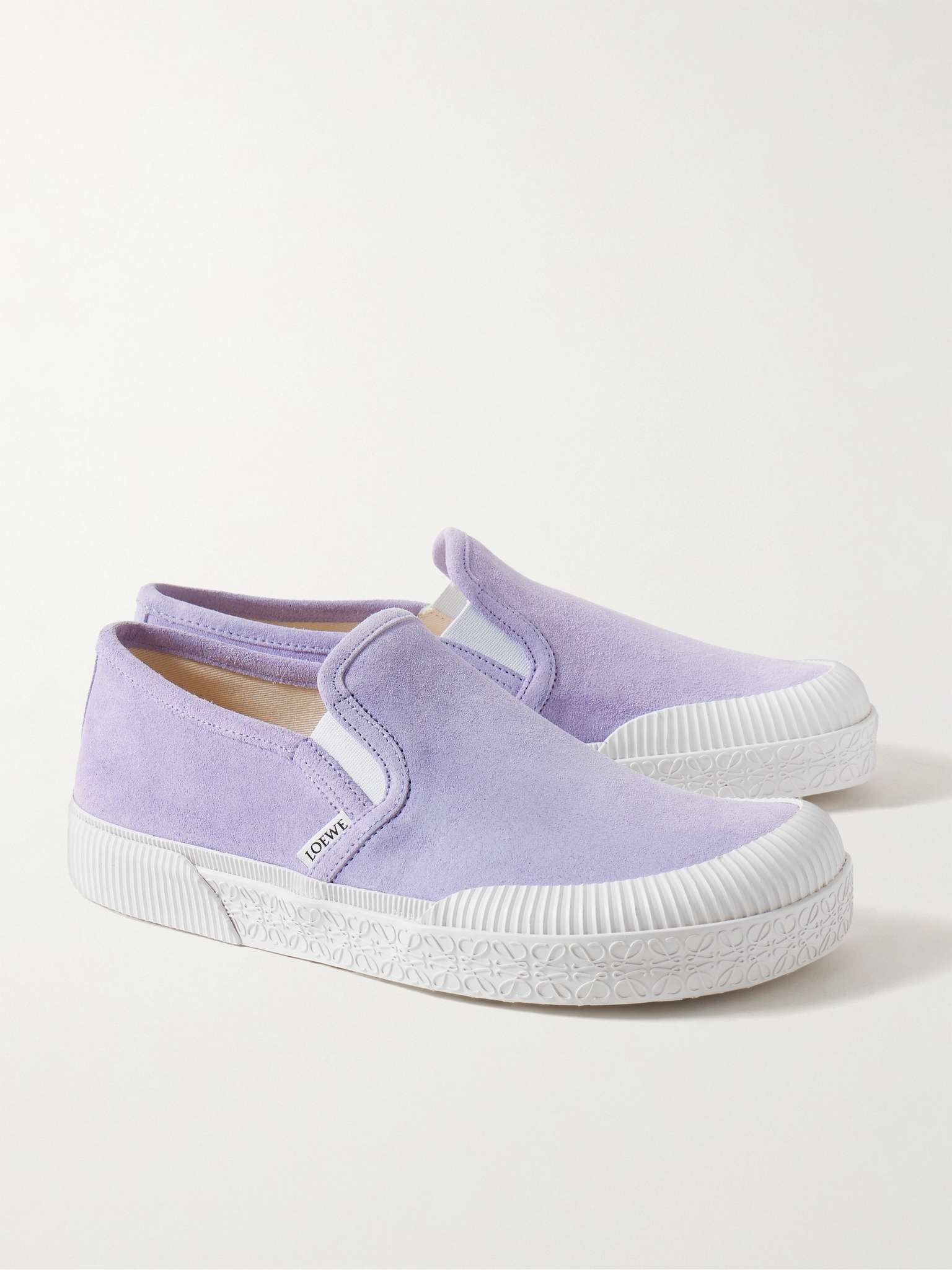 Terra Vulca Rubber-Trimmed Suede Slip-On Sneakers - 4