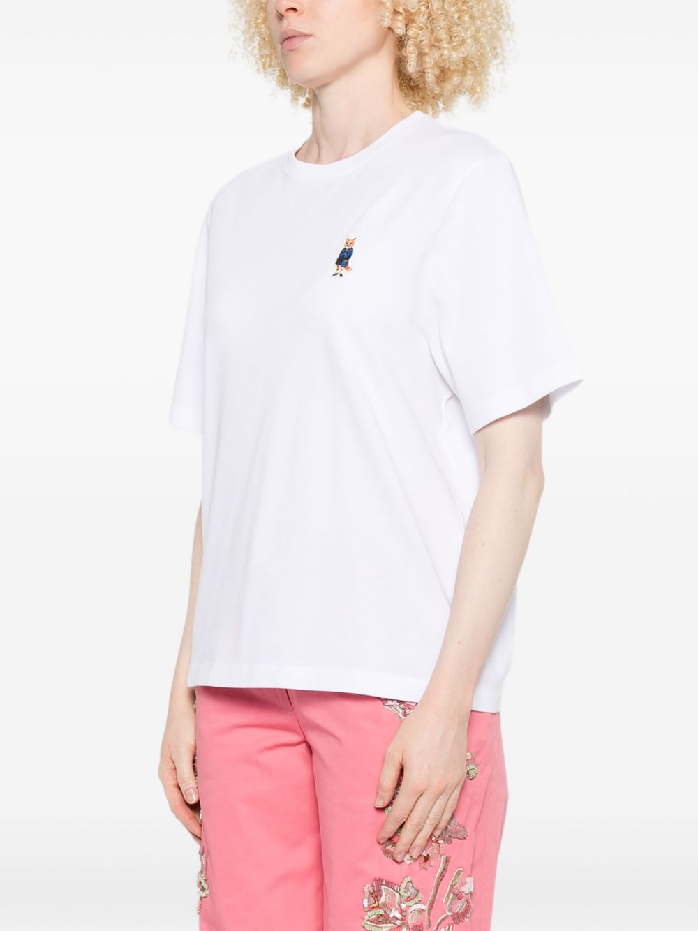 Dressed Fox embroidered T-shirt - 3