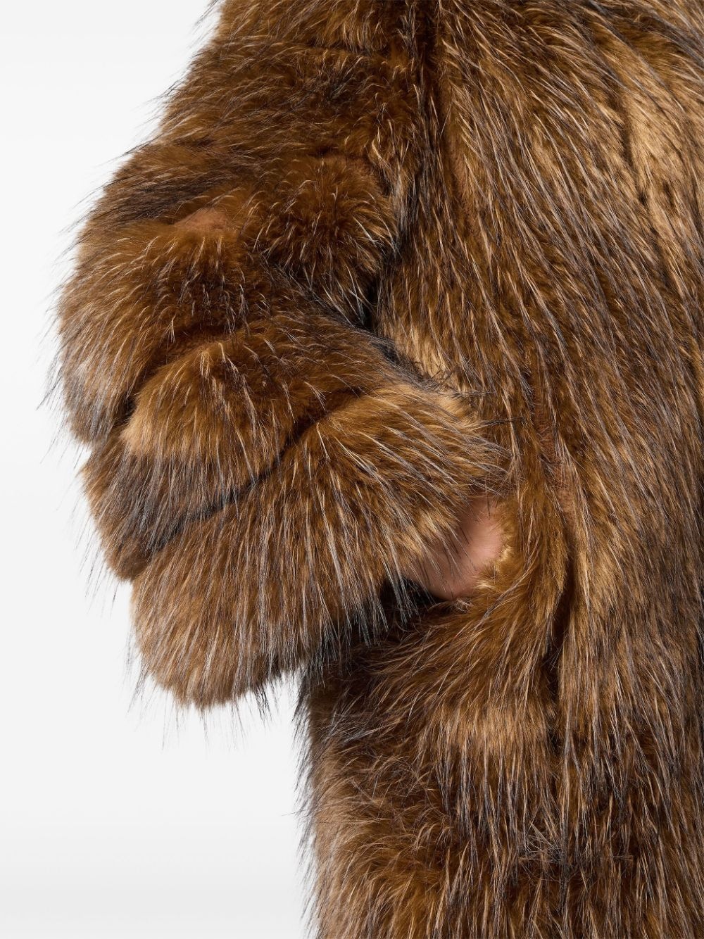 faux-fur coat - 6