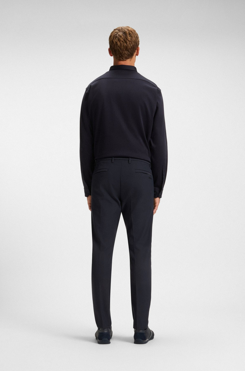 SLIM-FIT PANTS IN WATER-REPELLENT EASY-IRON FABRIC 4