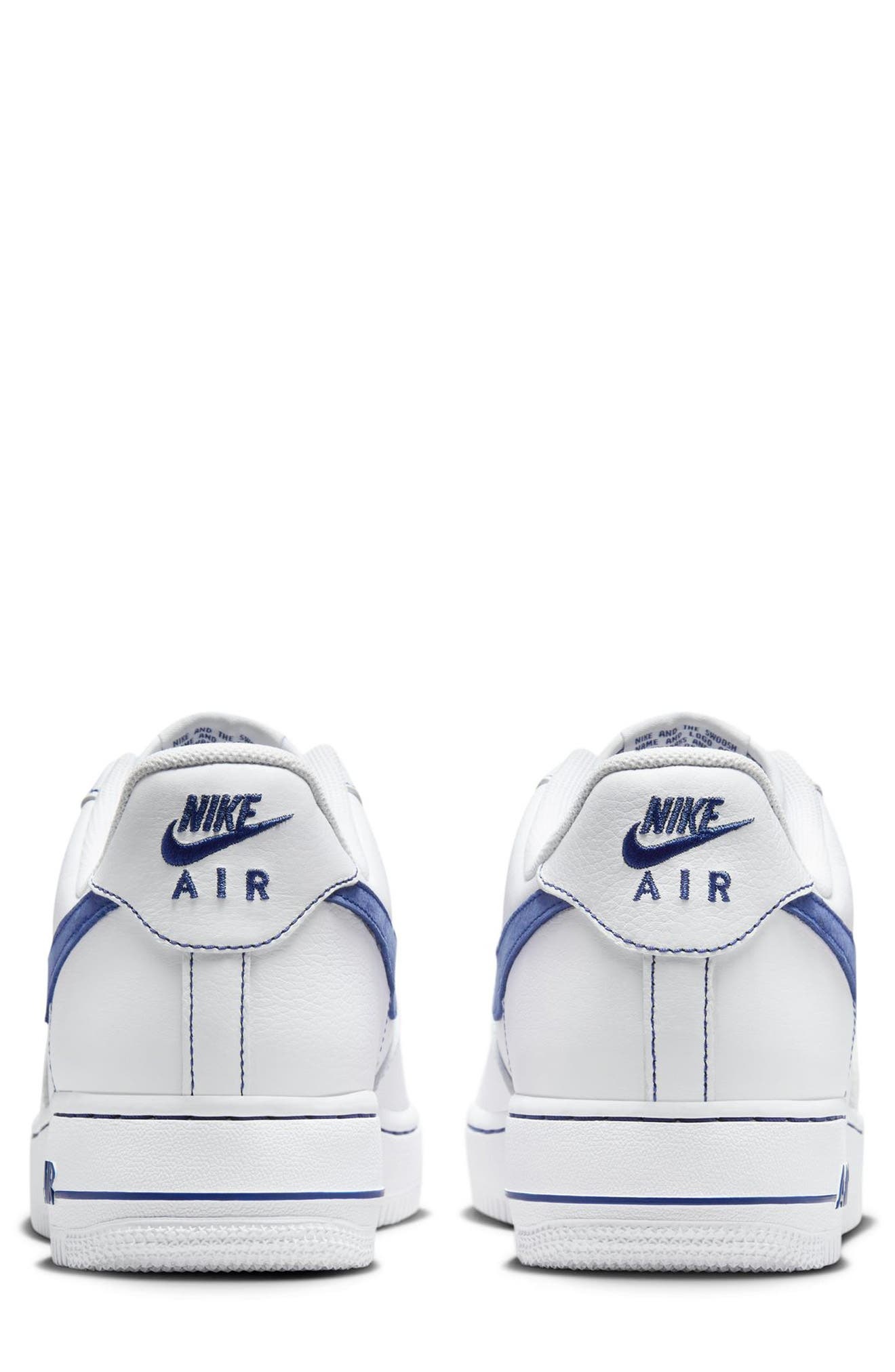 Nike Air Force 1 '07 LV8 Sneaker in White/Deep Royal Blue at Nordstrom - 5