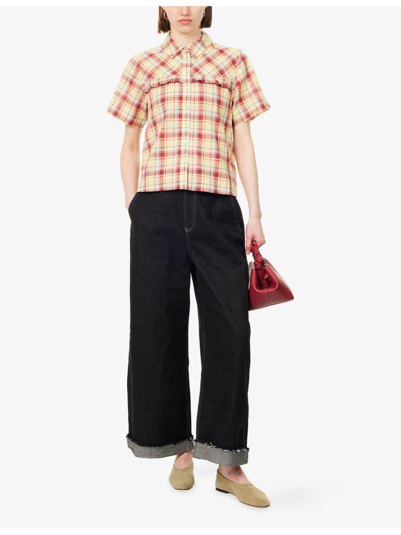 DAMSON MADDER. Tomboy Checked-Print Cotton Shirt outlook