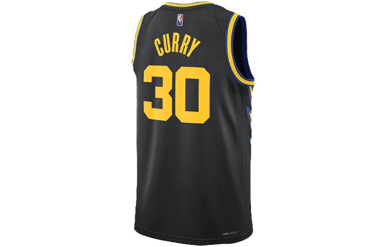 Nike NBA City Edition 75 Anniversary Basketball Jersey 'Black Yellow' DB4027-010 - 2