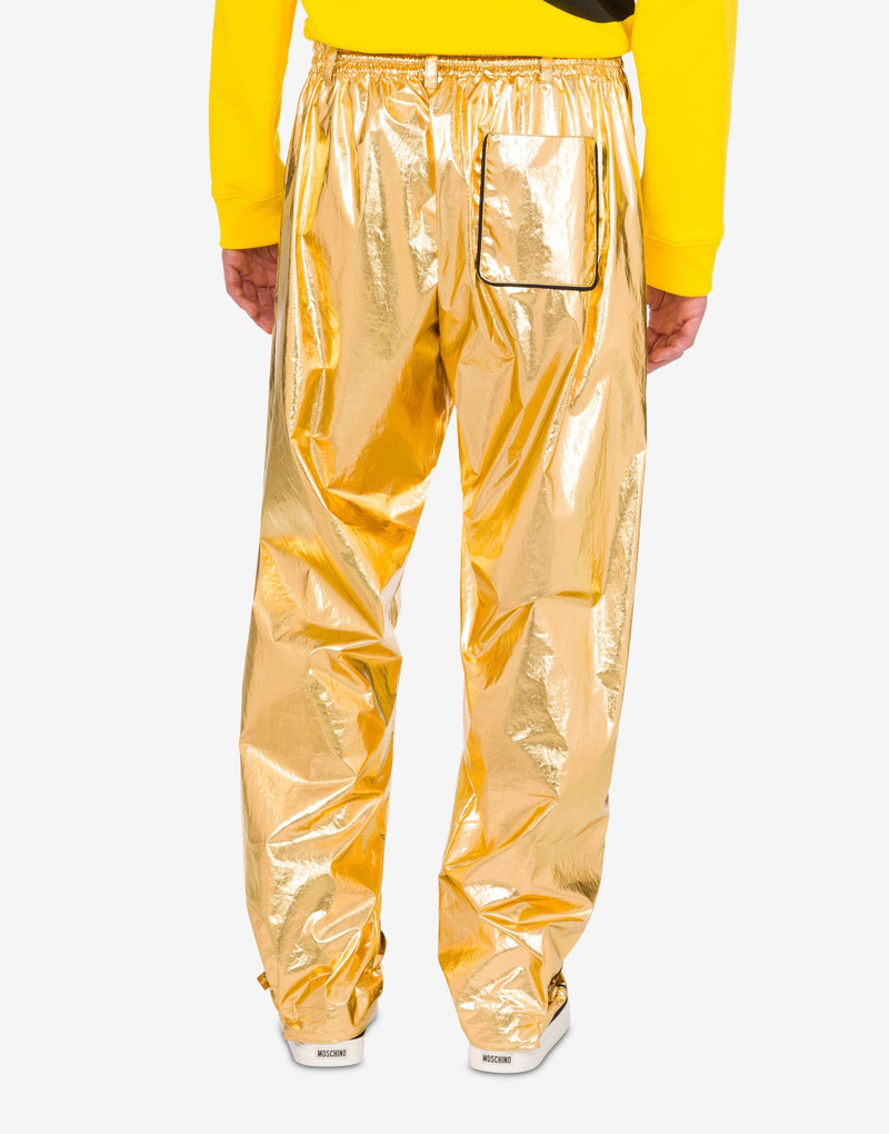 LAMINATED COTTON MUSLIN TROUSERS 3
