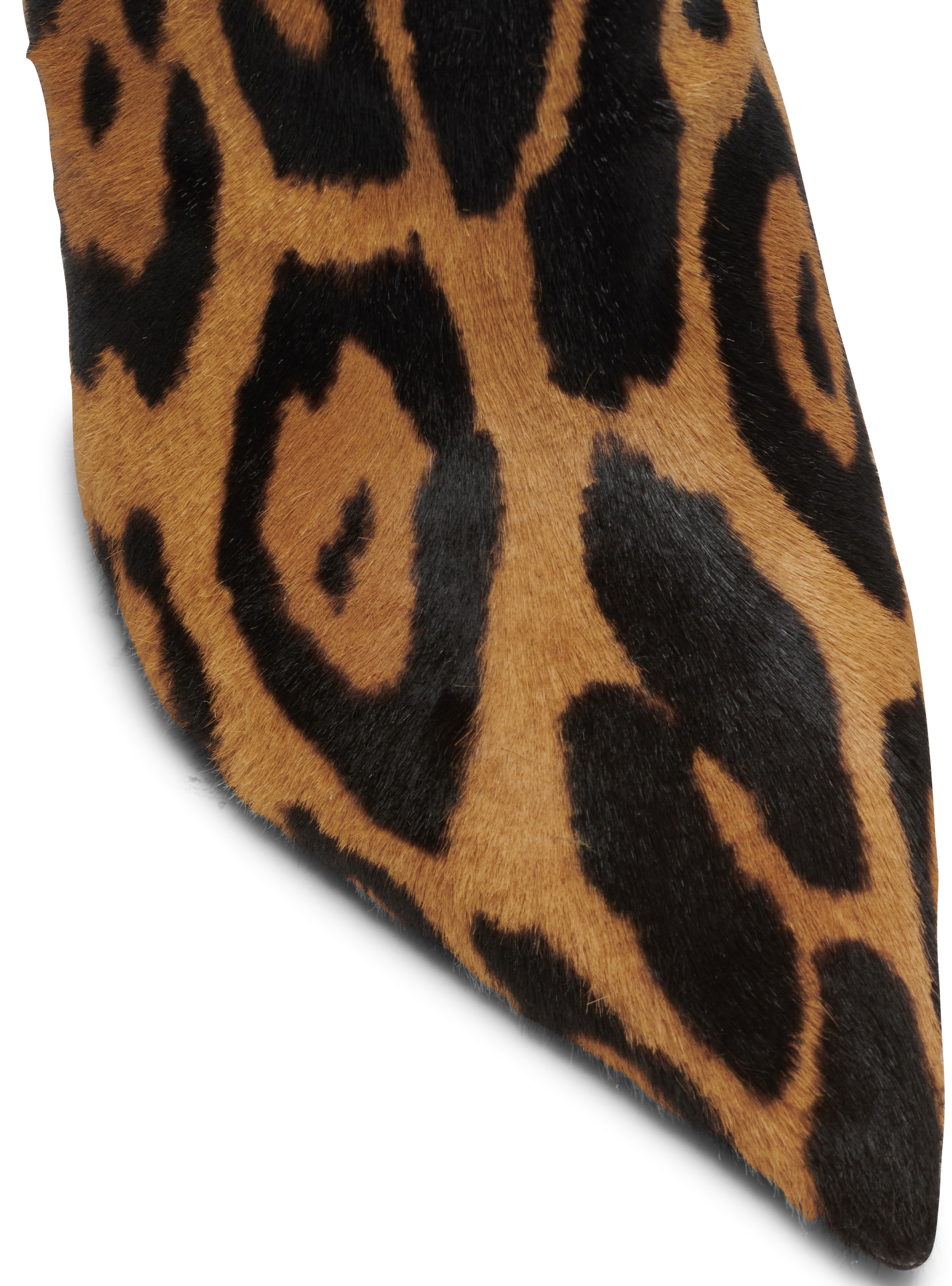 Moneta leopard print leather ankle boots - 5