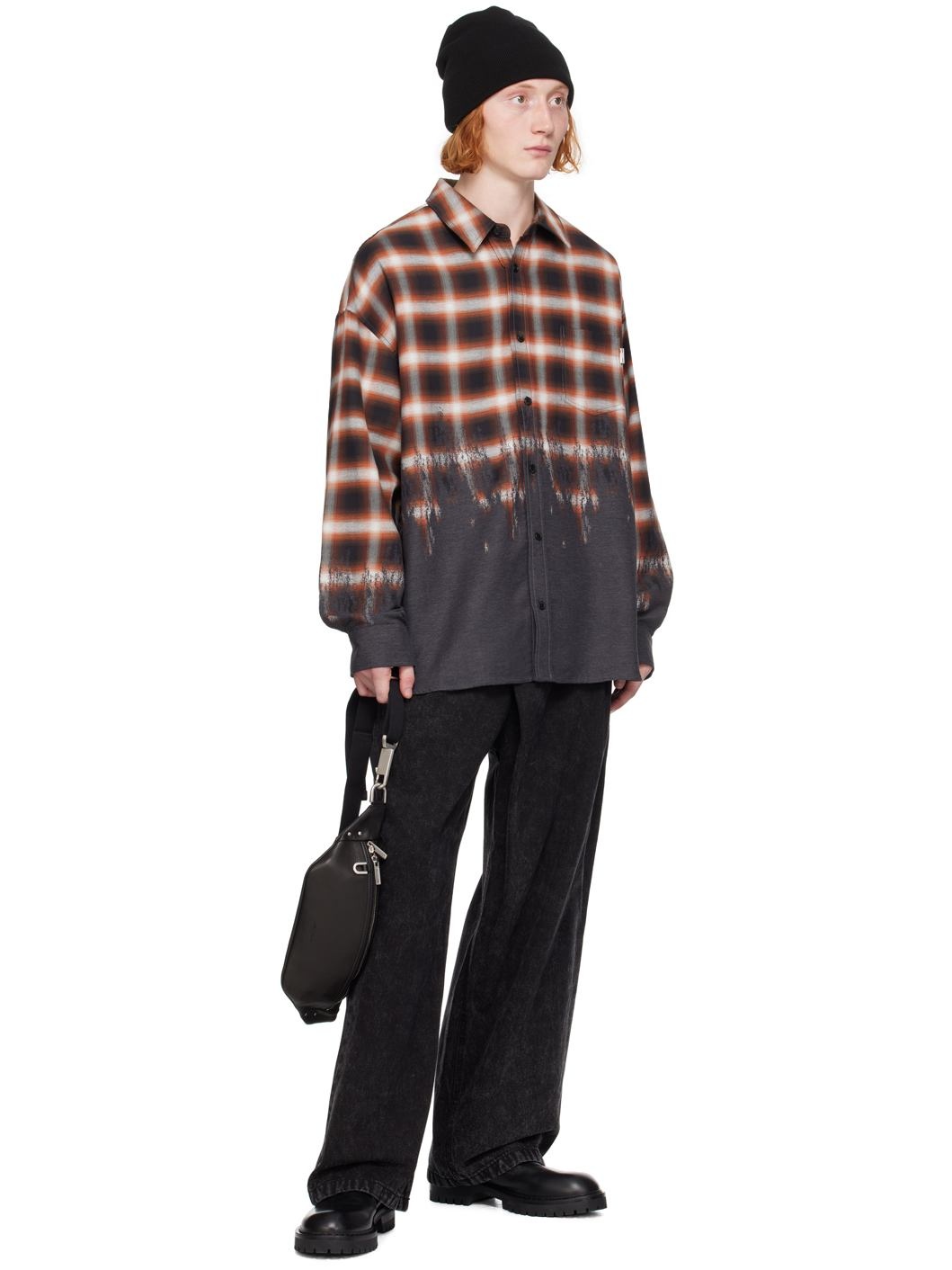 Black One-Tuck Jeans - 4
