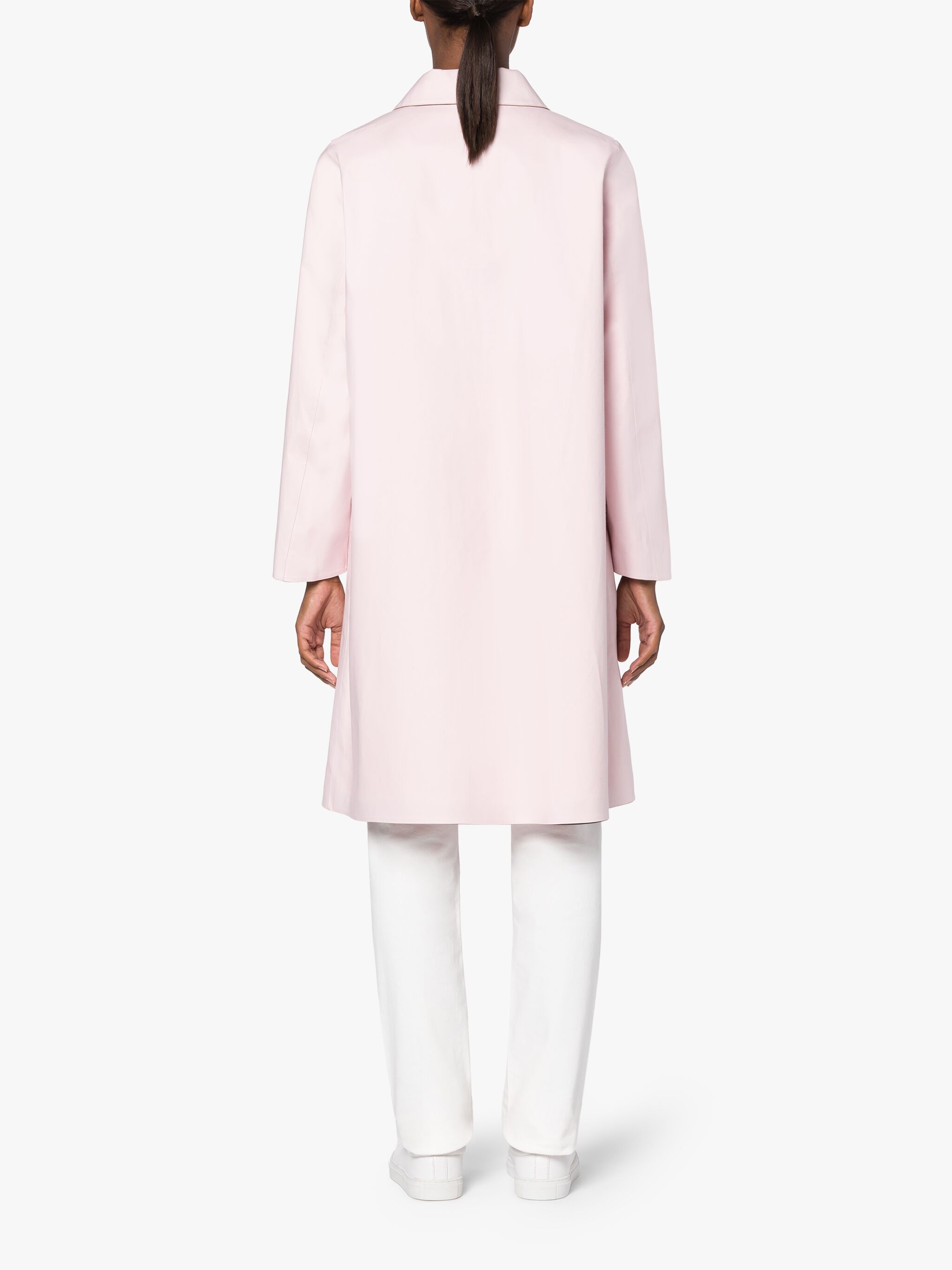BANTON PINK BONDED COTTON COAT - 4