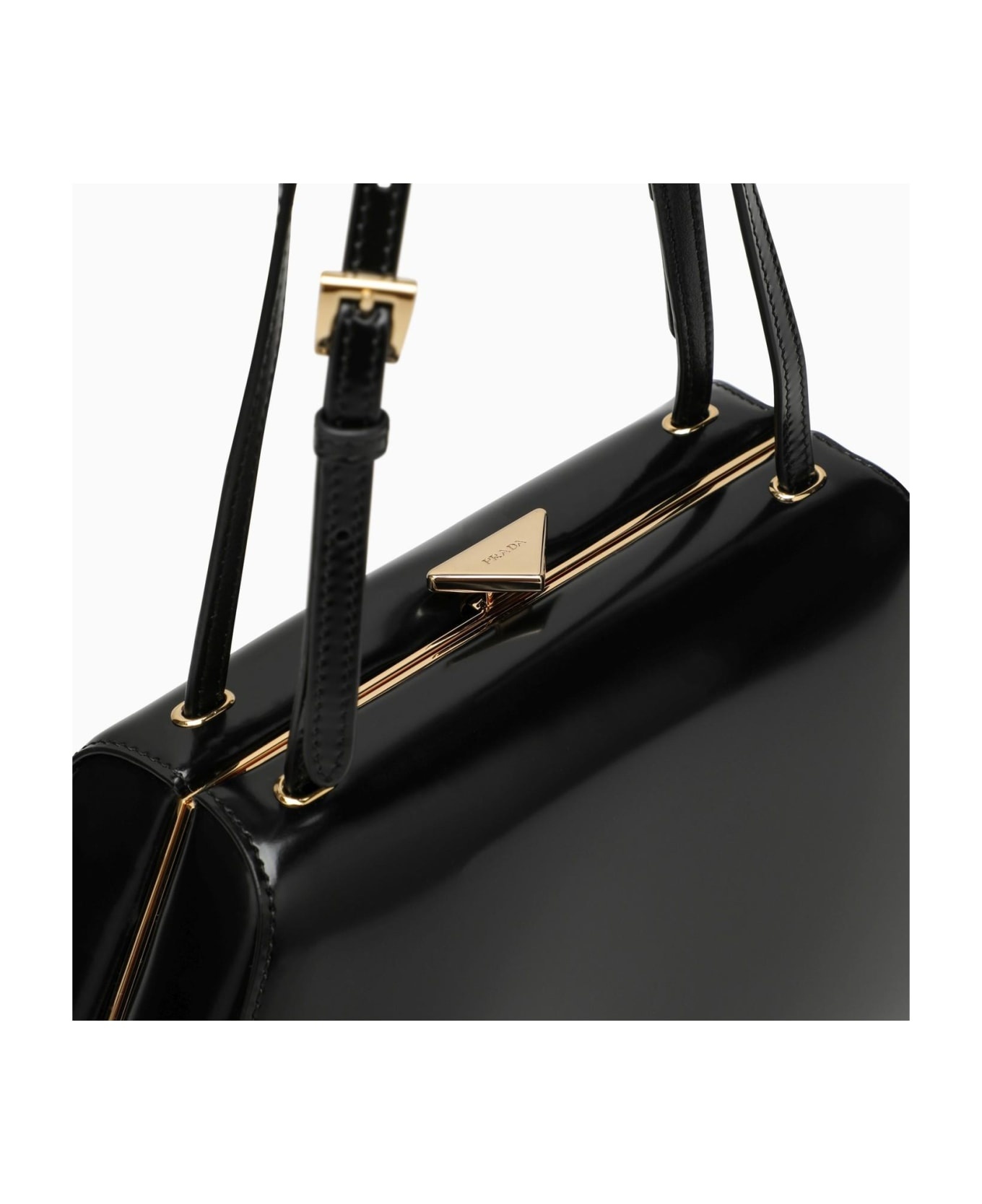 Black Bag In Brushed Leather - 5