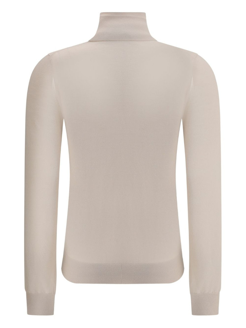 Loro Piana ribbed turtleneck sweater outlook