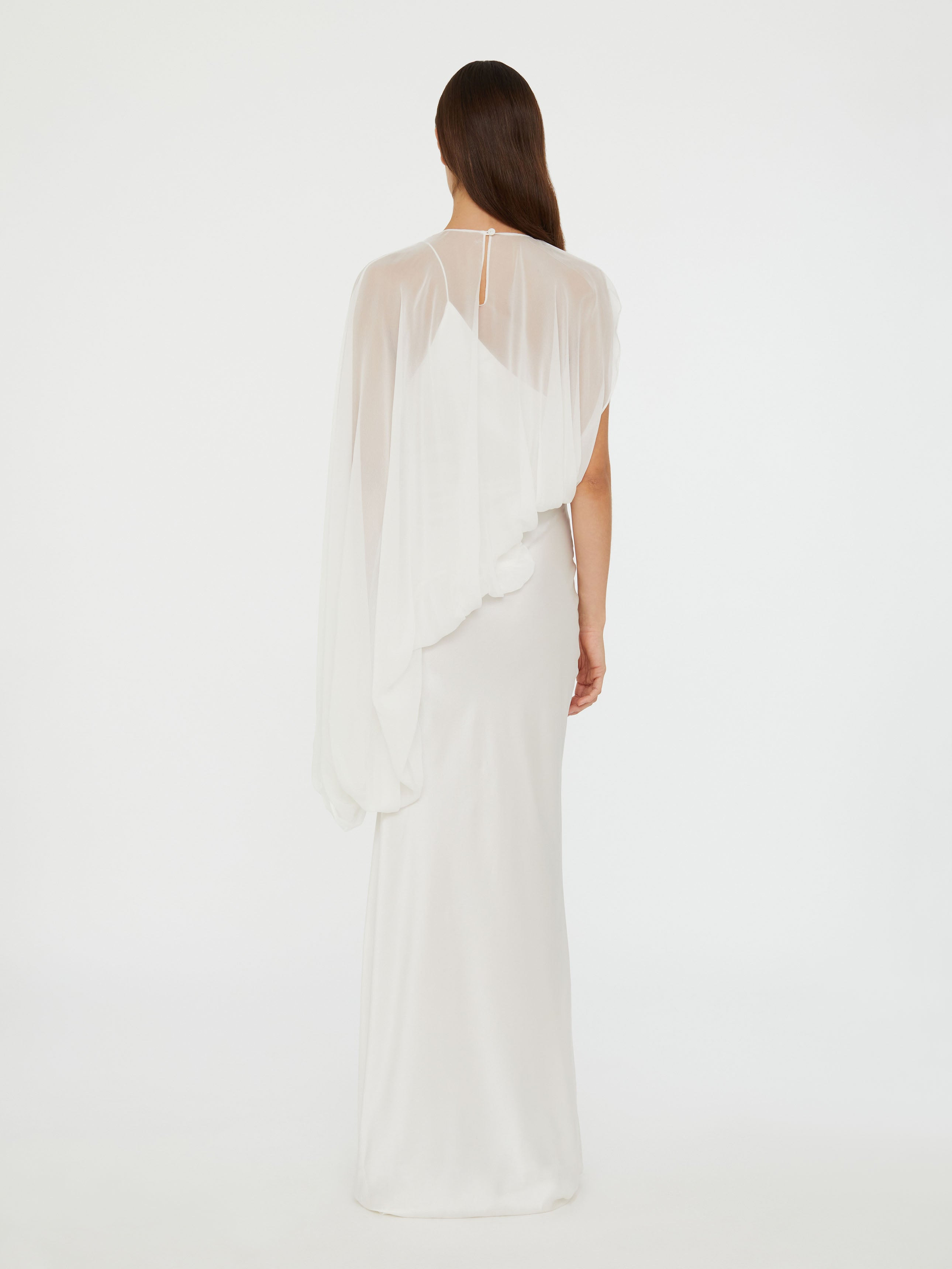 Cumulus Draped Sleeve Dress - 7