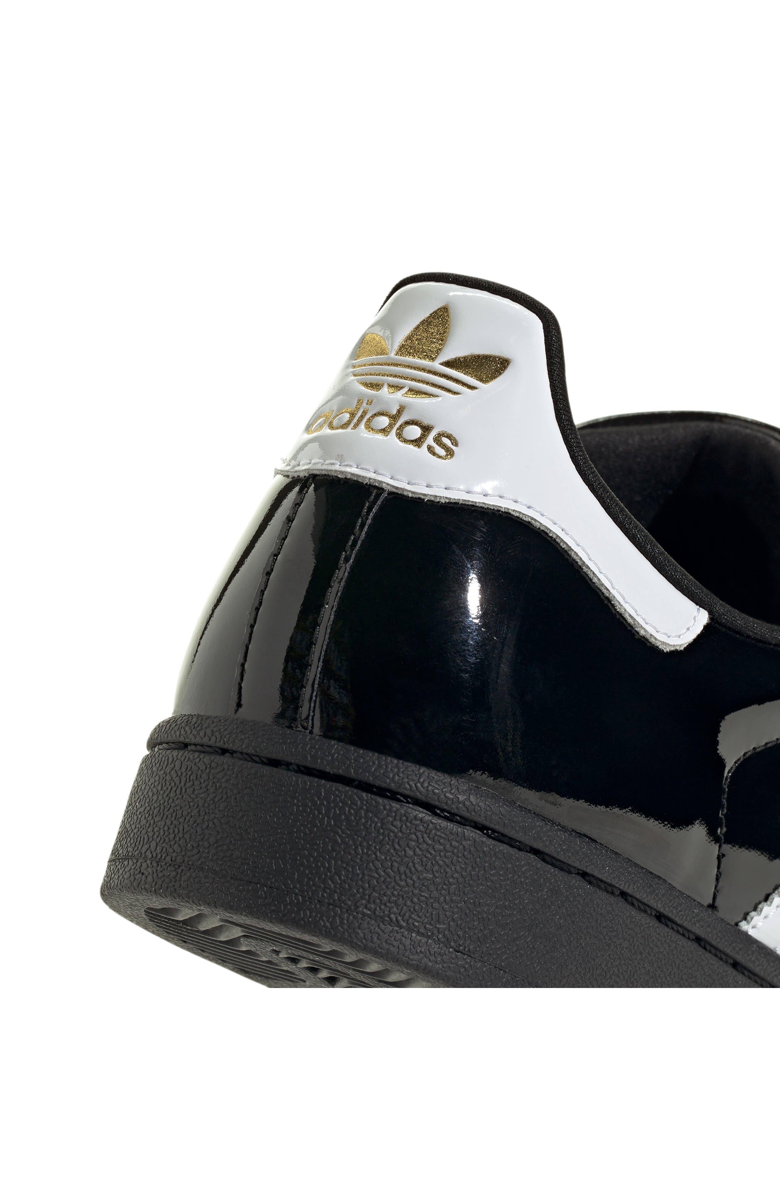 adidas Superstar II Sneaker in Black/White/Gold Metallic at Nordstrom - 8