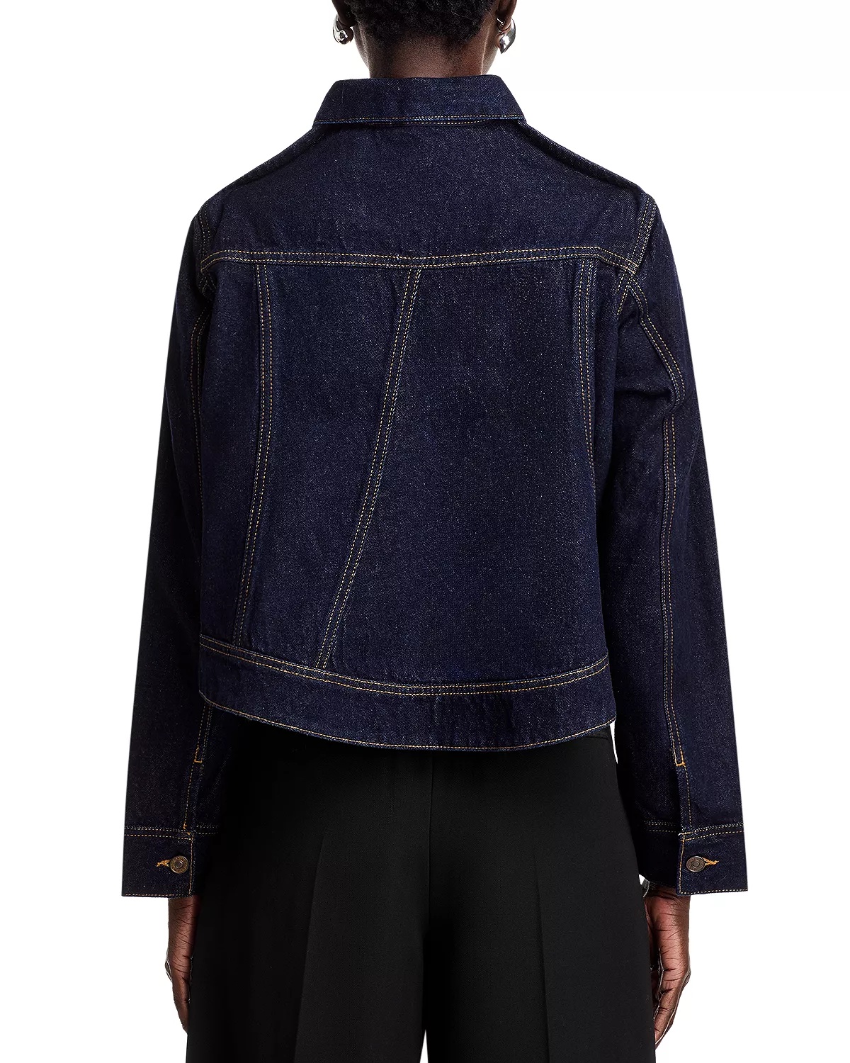 アウターその他 VICTORIA BECKHAM Denim cropped jacket Blue 1424DJK005897C Cropped denim jacket in blue - Victoria Beckham | Mytheresa