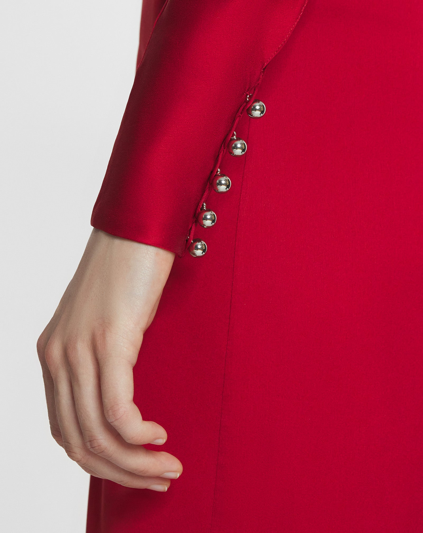 FITTED SILK DRESS - 6